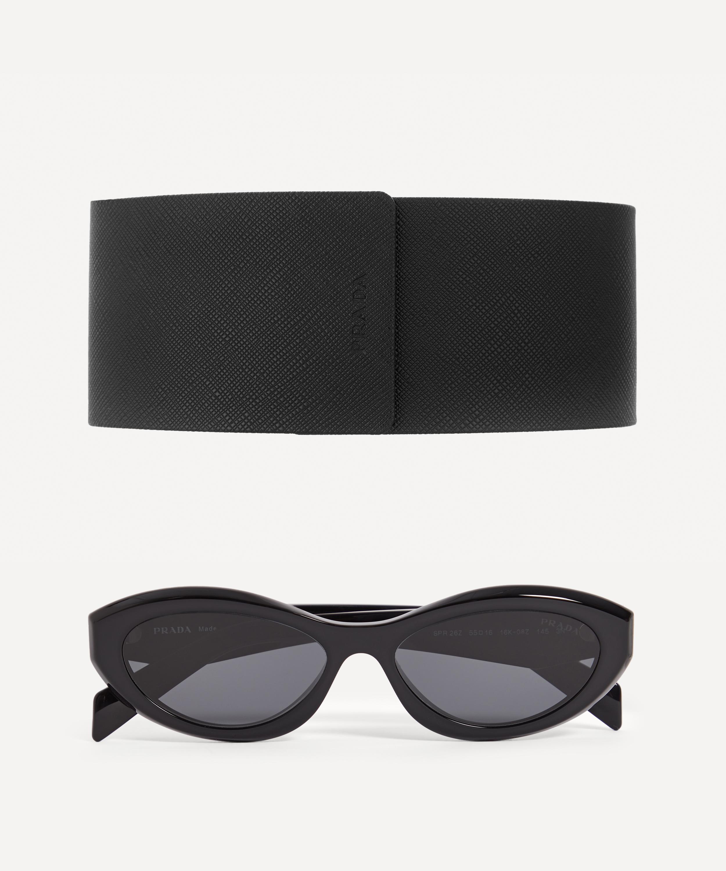 Prada - Oval Acetate Sunglasses image number 4