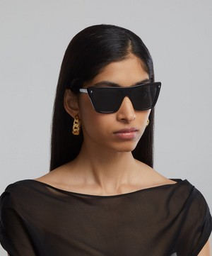 Prada - Oversized Angular Acetate Sunglasses image number 1