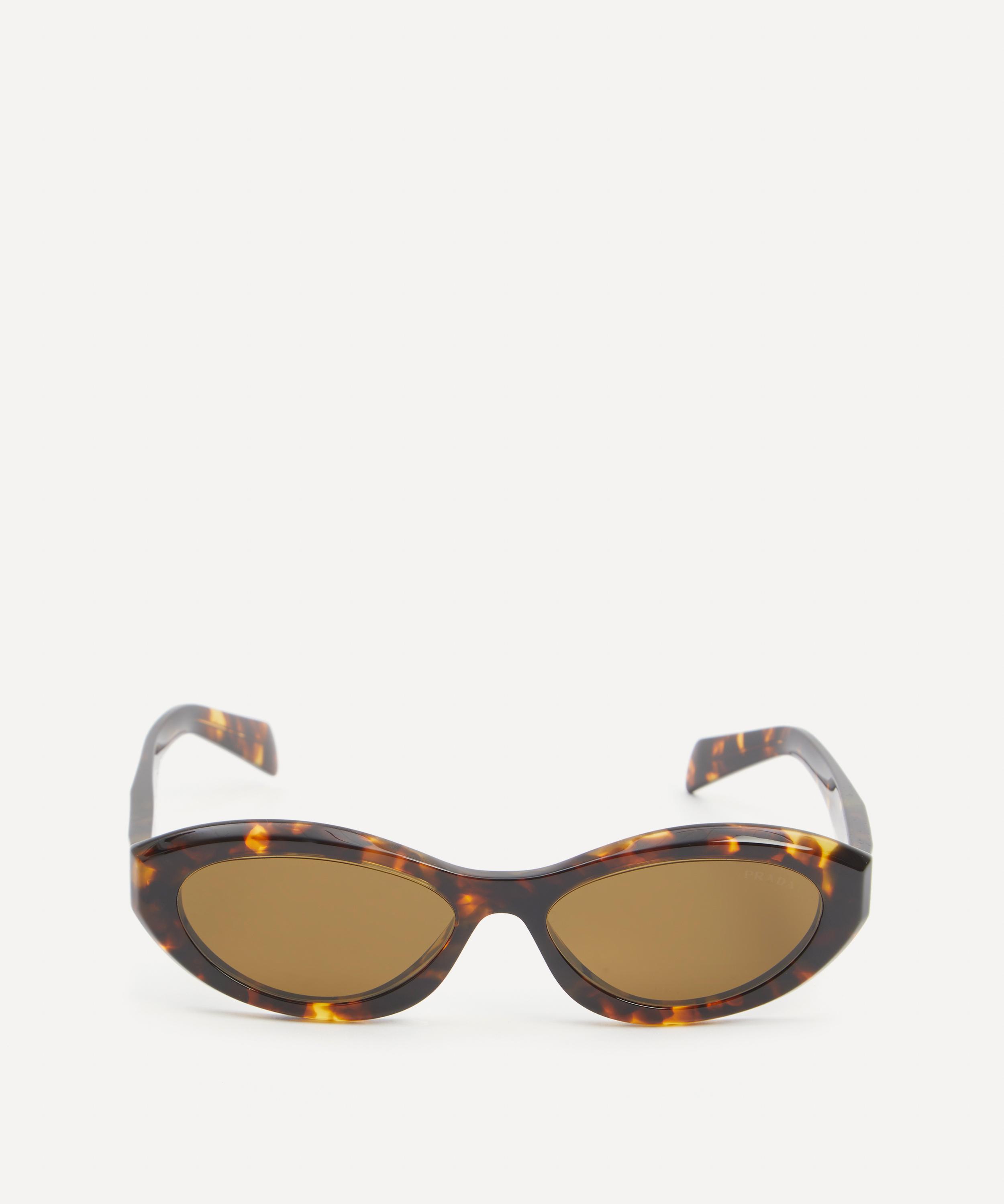 Prada - Oval Acetate Sunglasses