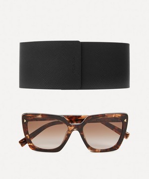 Prada - Oversized Square Acetate Sunglasses image number 4