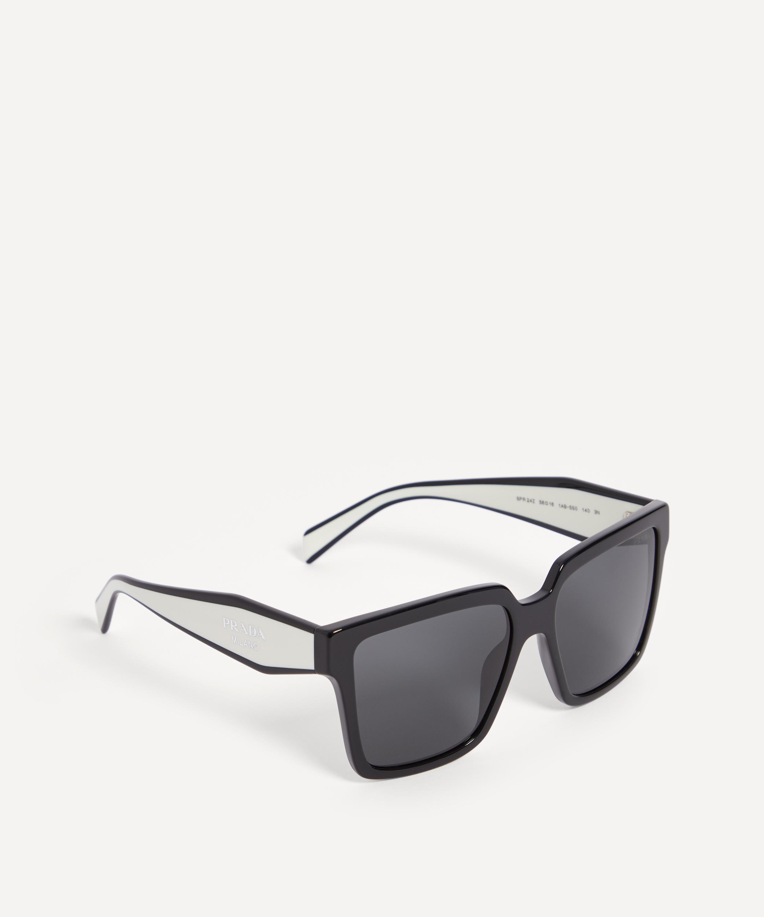 Prada PR 25ZS M (53 - 18) with Black lenses and Black frame