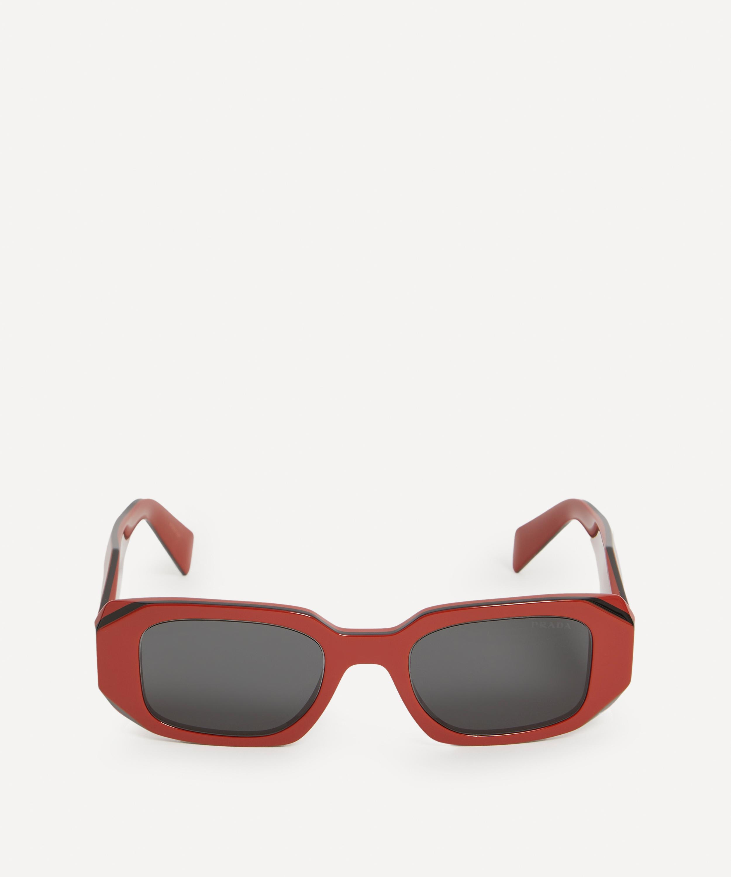 国内配送/関税込【PRADA】 ACETATE SUNGLASSES Prada Rectangular Acetate Sunglasses | Liberty