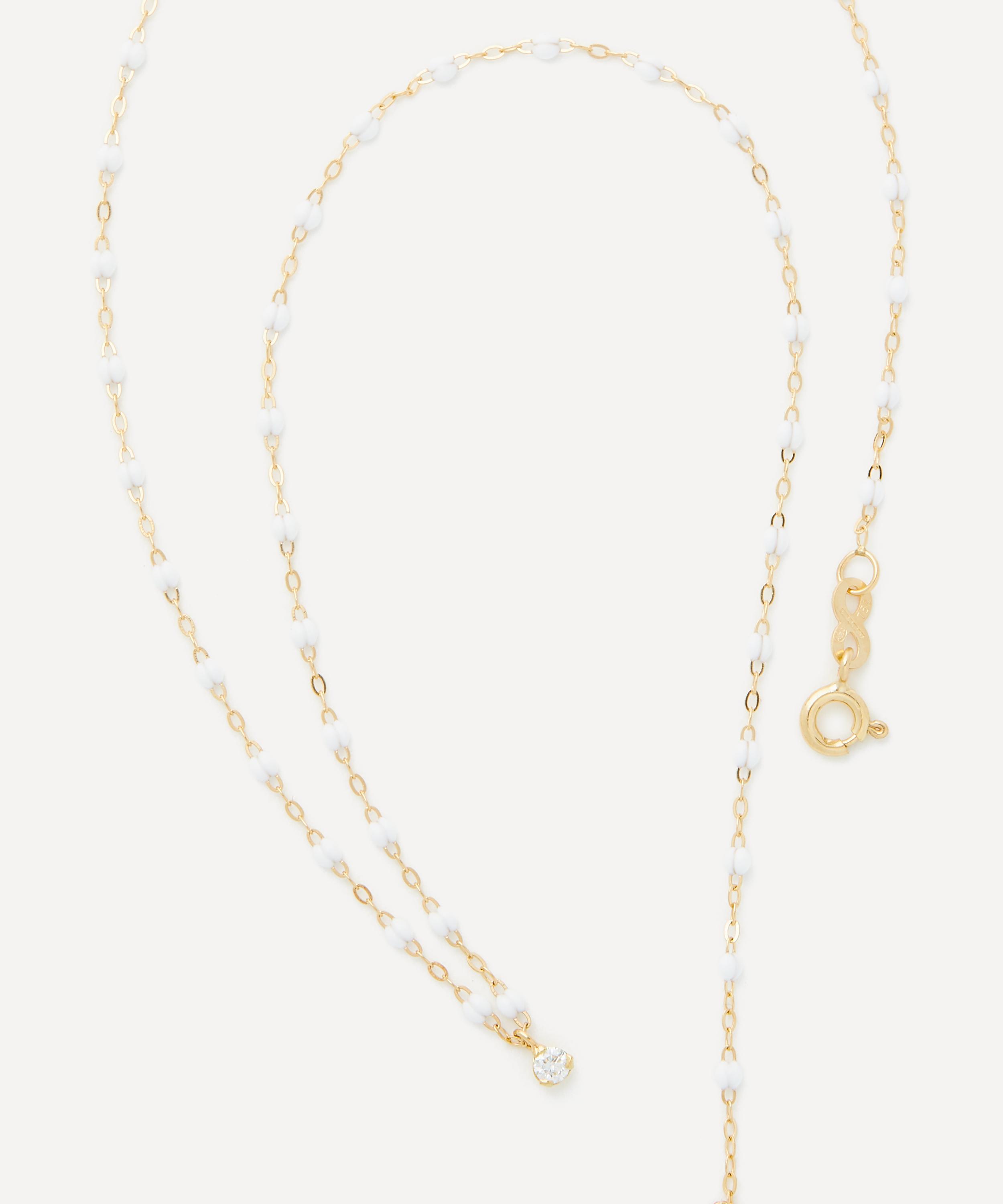 Gigi Clozeau - 18ct Gold Classic Gigi Supreme Diamond And Resin Bead Necklace image number 3