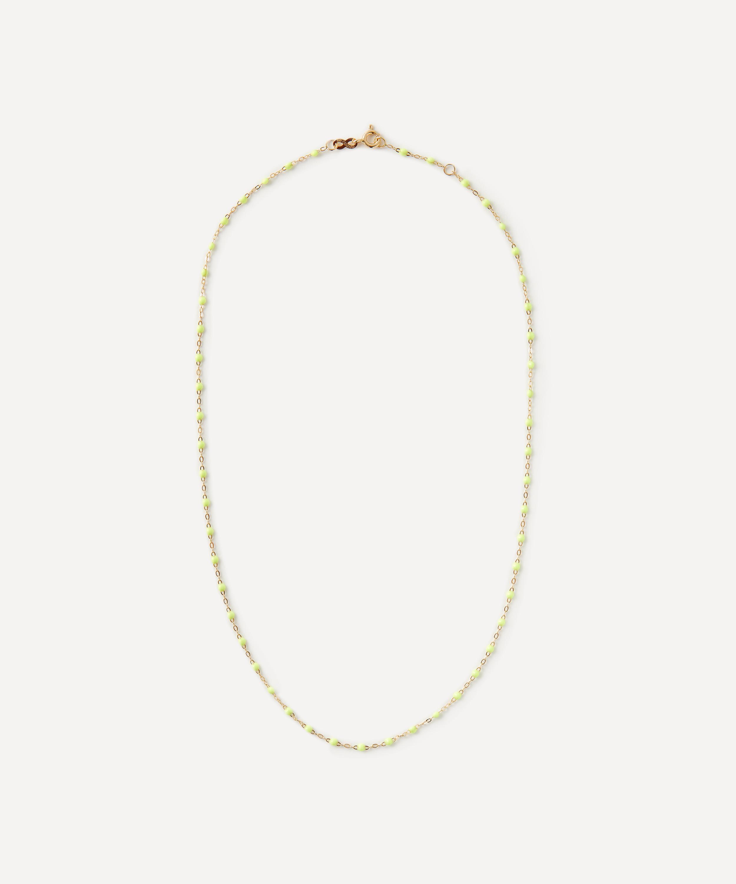 Gigi Clozeau - 18ct Gold Classic Gigi Resin Bead Necklace image number 0