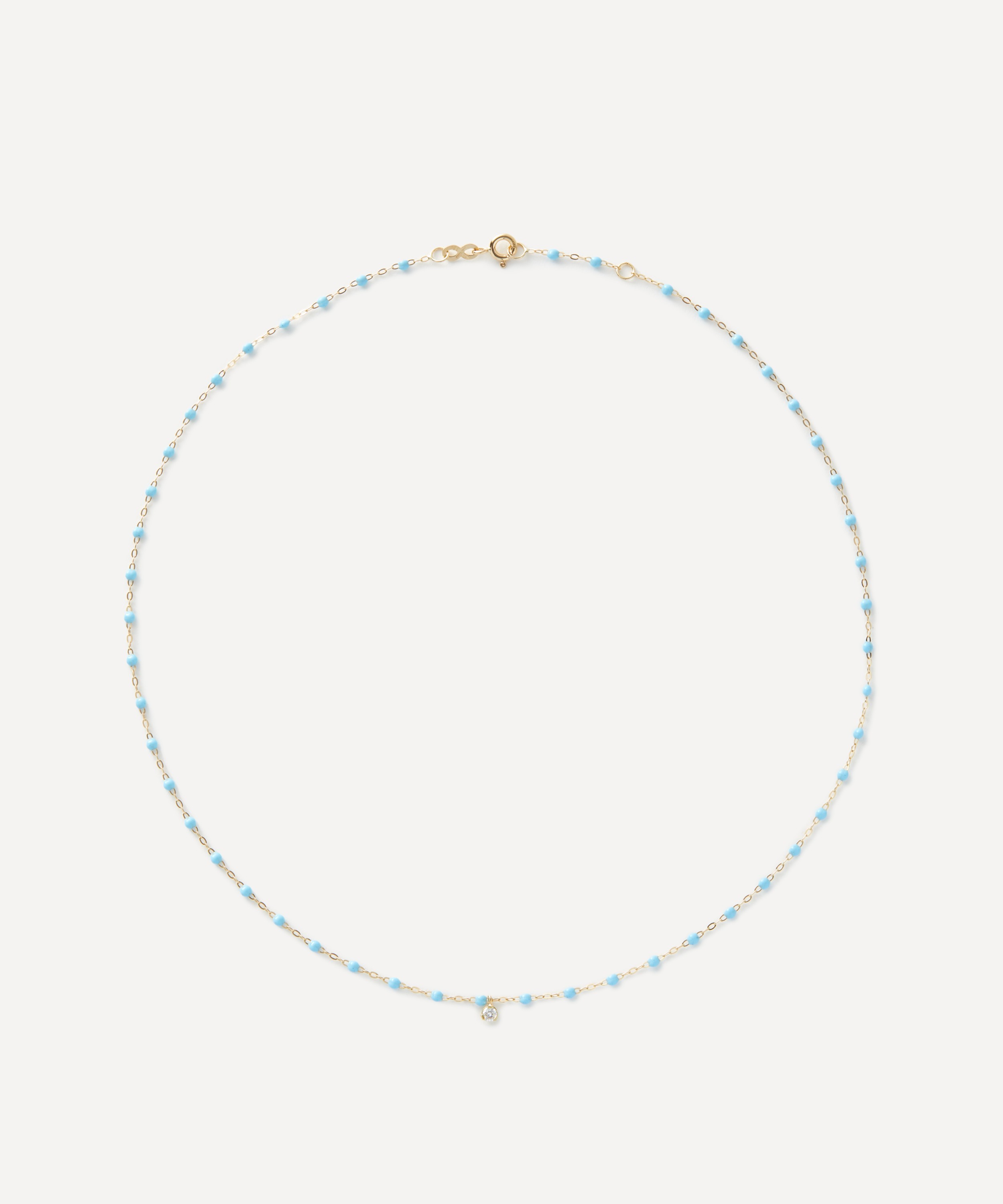 Gigi Clozeau - 18ct Gold Classic Gigi Supreme Diamond And Resin Bead Necklace image number 0