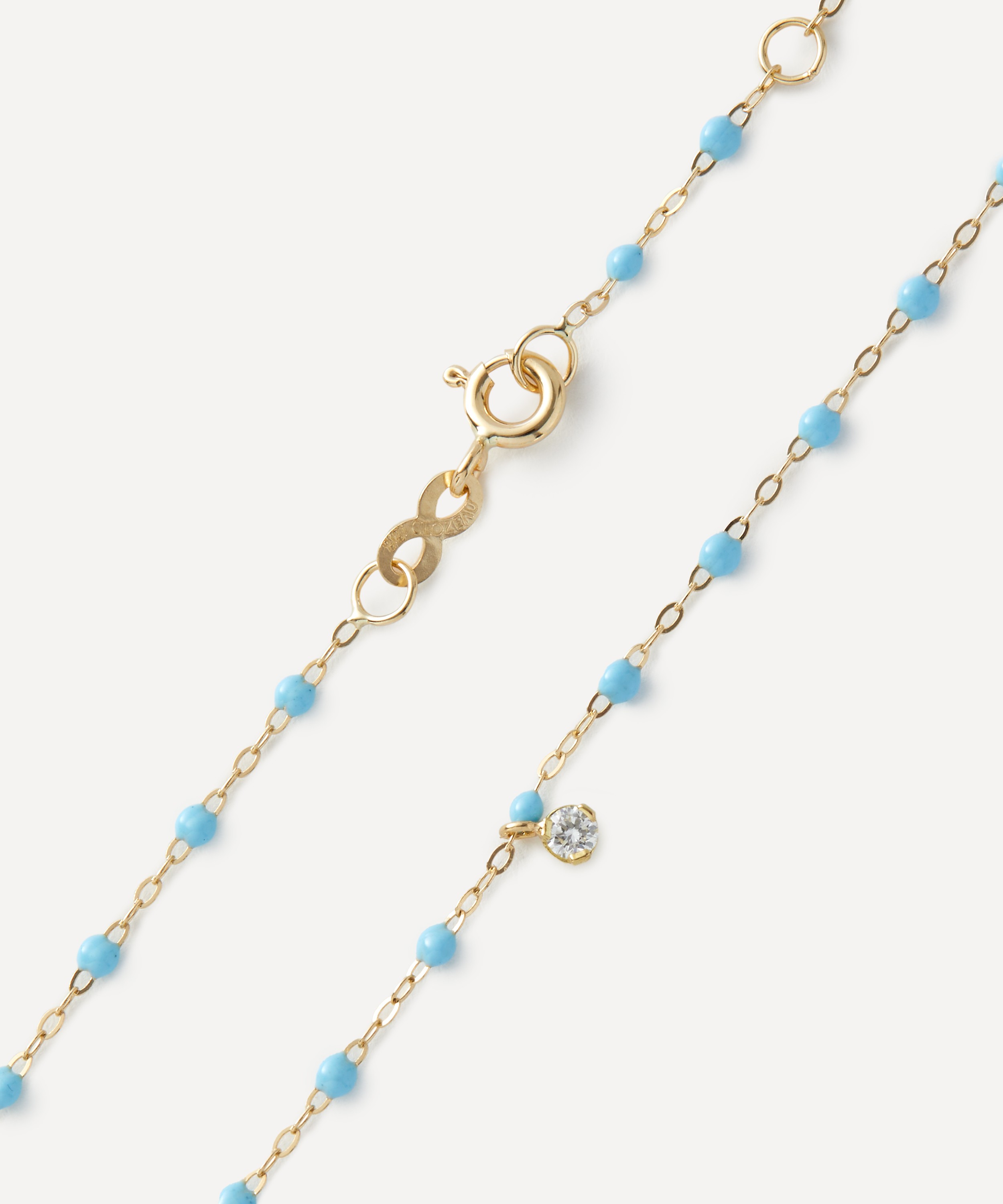 Gigi Clozeau - 18ct Gold Classic Gigi Supreme Diamond And Resin Bead Necklace image number 1