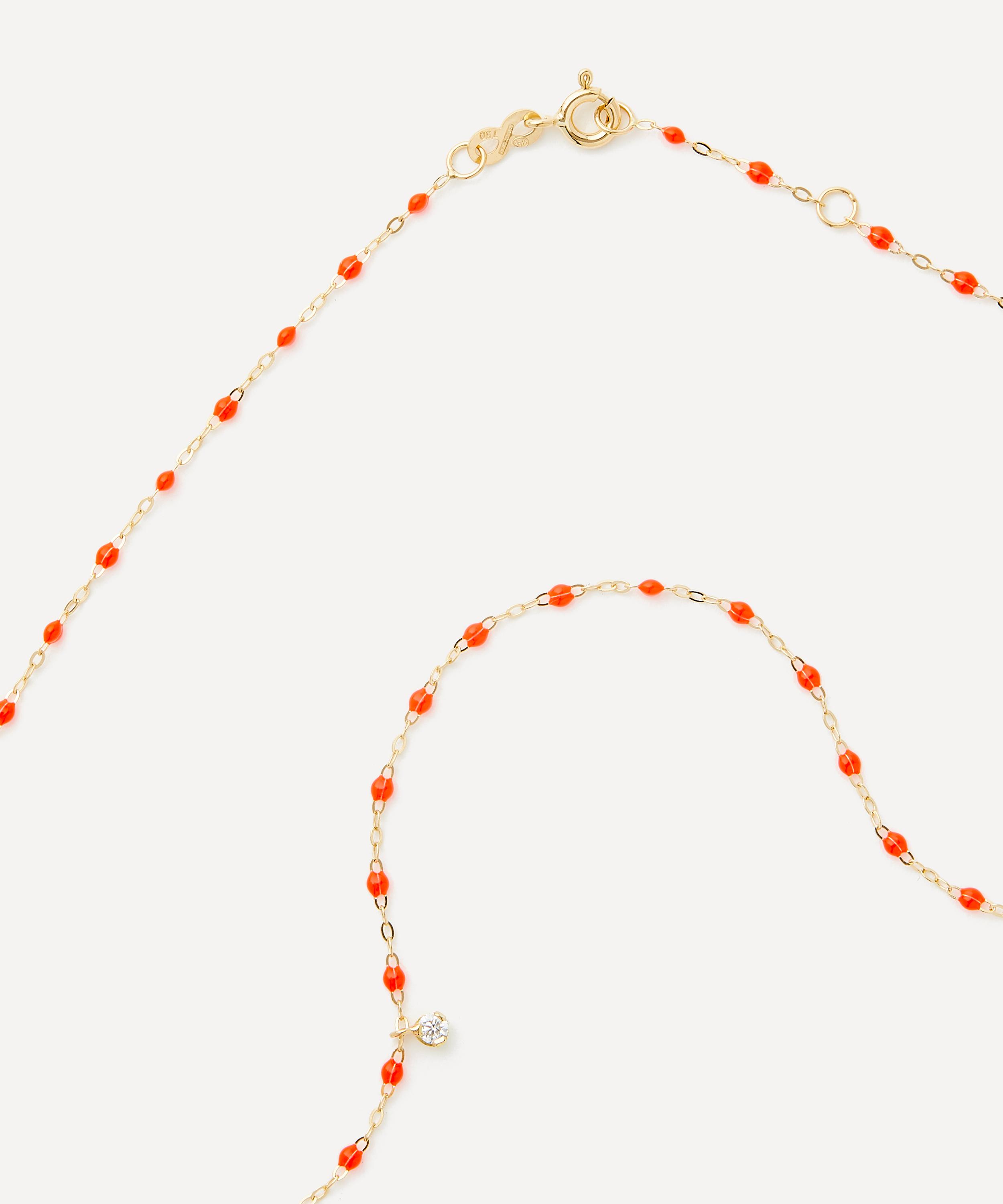 Gigi Clozeau - 18ct Gold Classic Gigi Supreme Diamond And Resin Bead Necklace image number 3