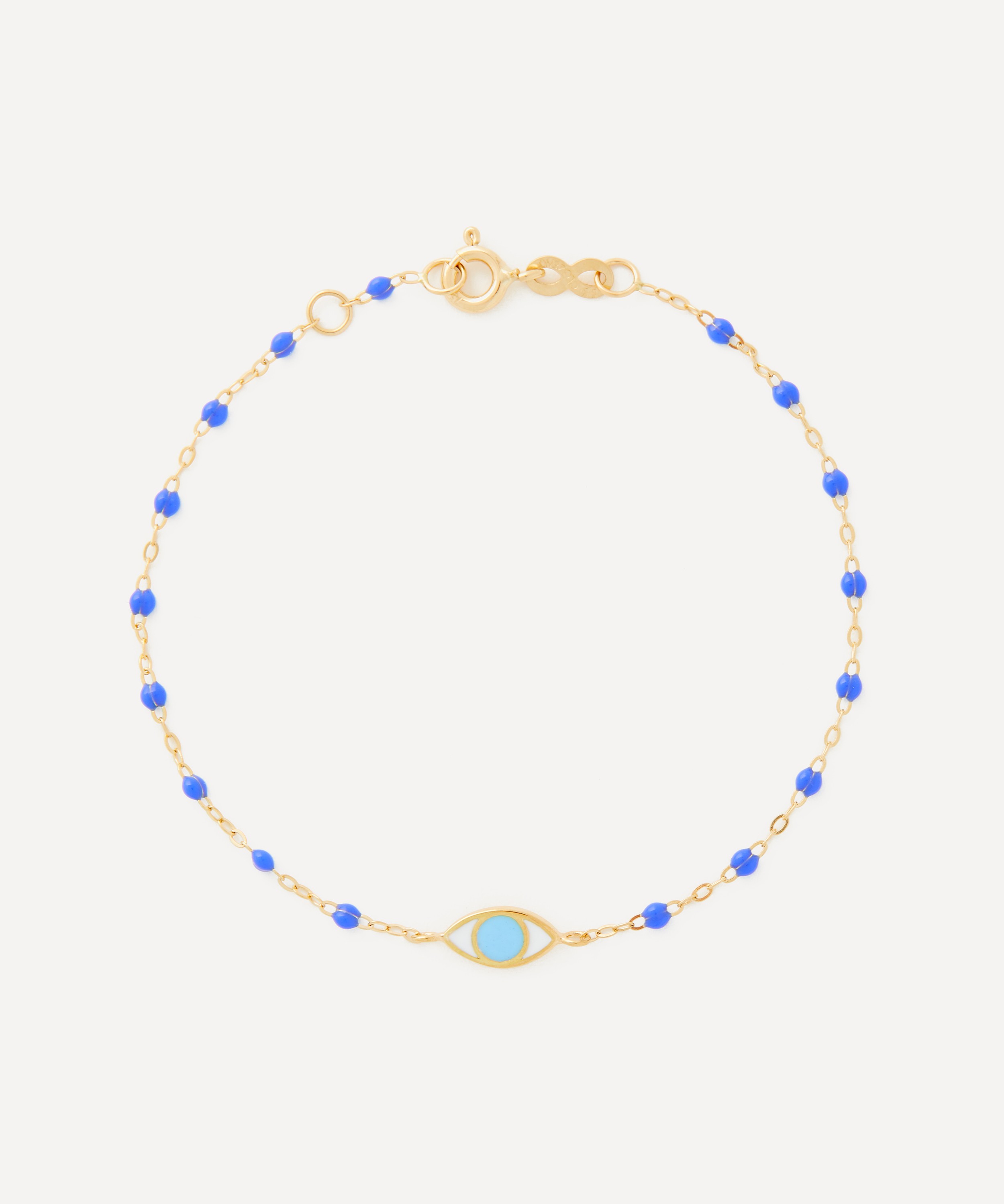 Gigi Clozeau - 18ct Gold Classic Evil Eye Bead Bracelet image number 0