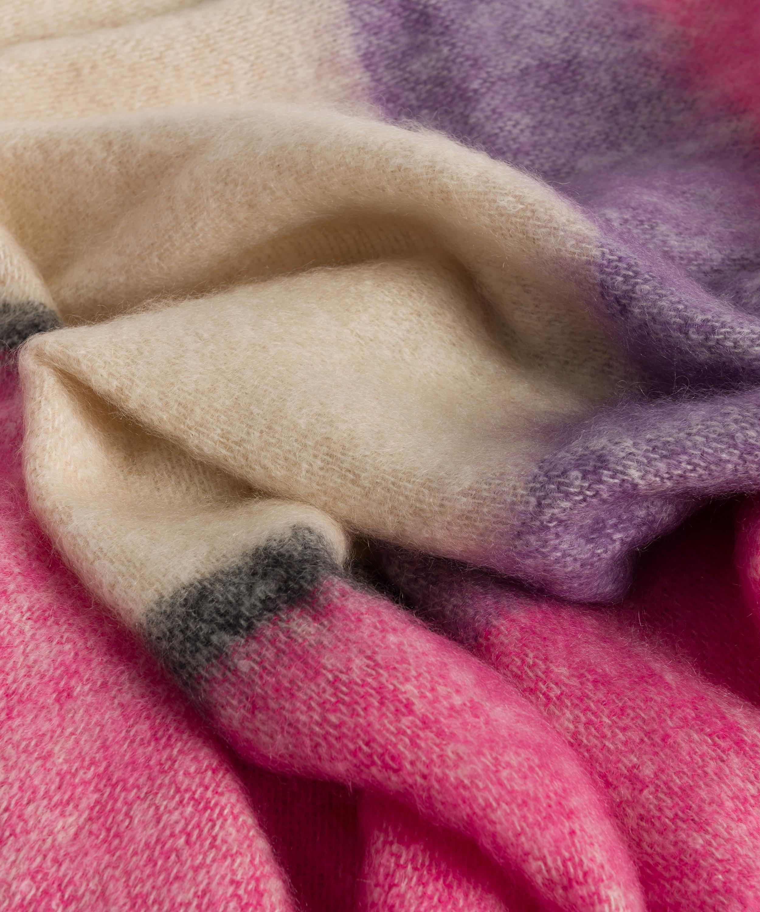 Cushendale - Silare Raspberry Throw Blanket image number 1