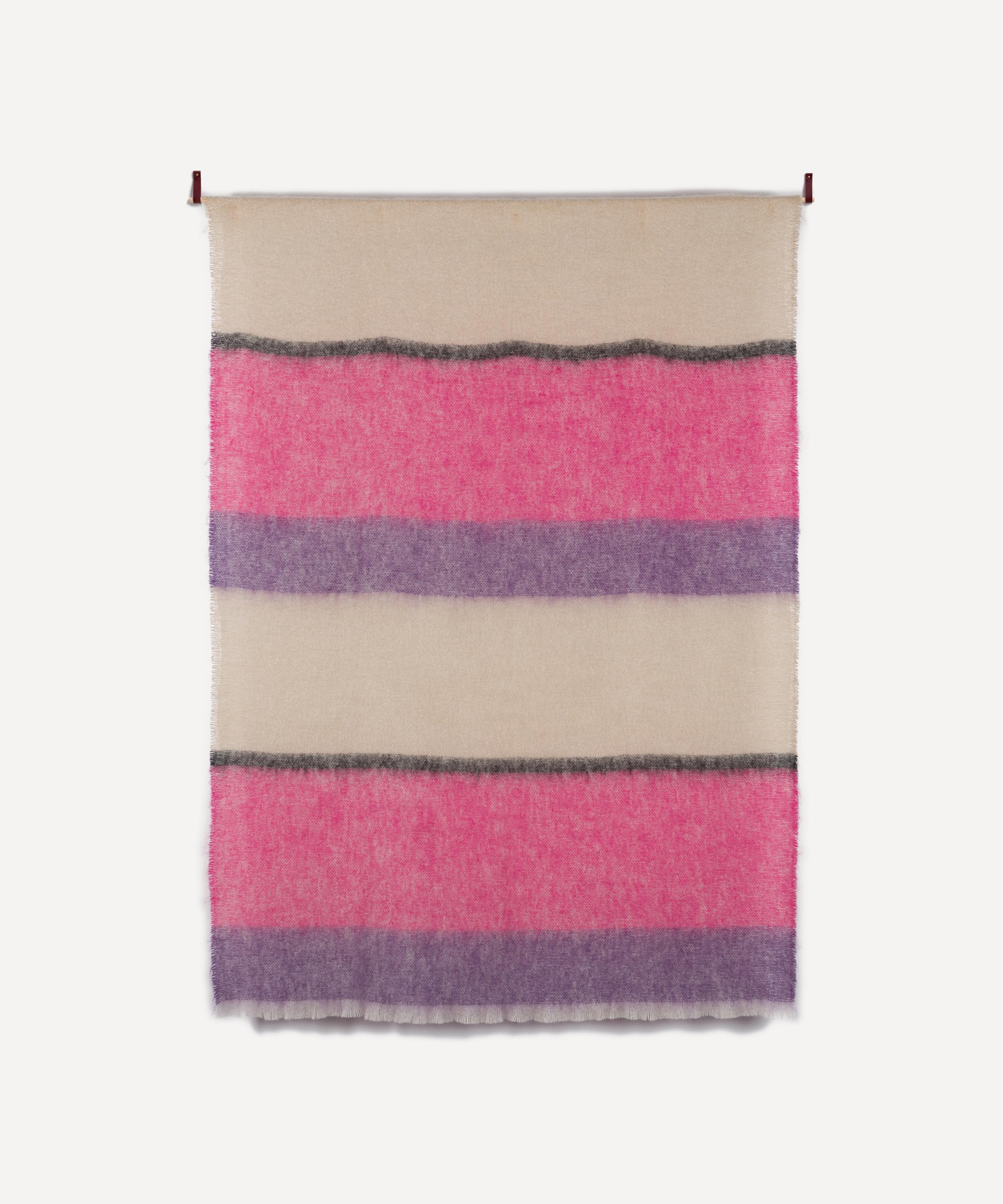 Cushendale - Silare Raspberry Throw Blanket image number 2