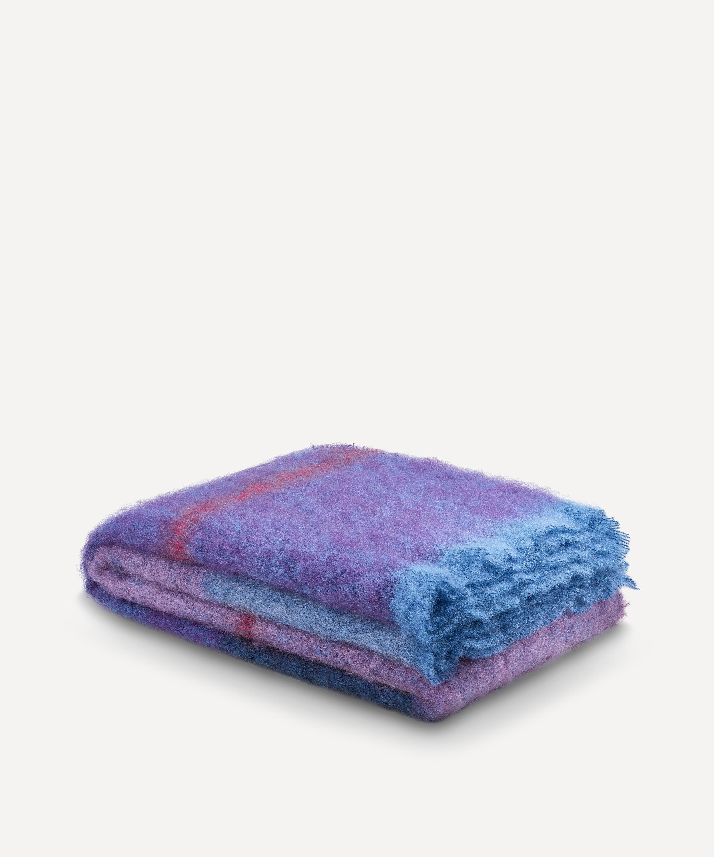 Cushendale - Boher Large Aubergine Throw Blanket image number 0