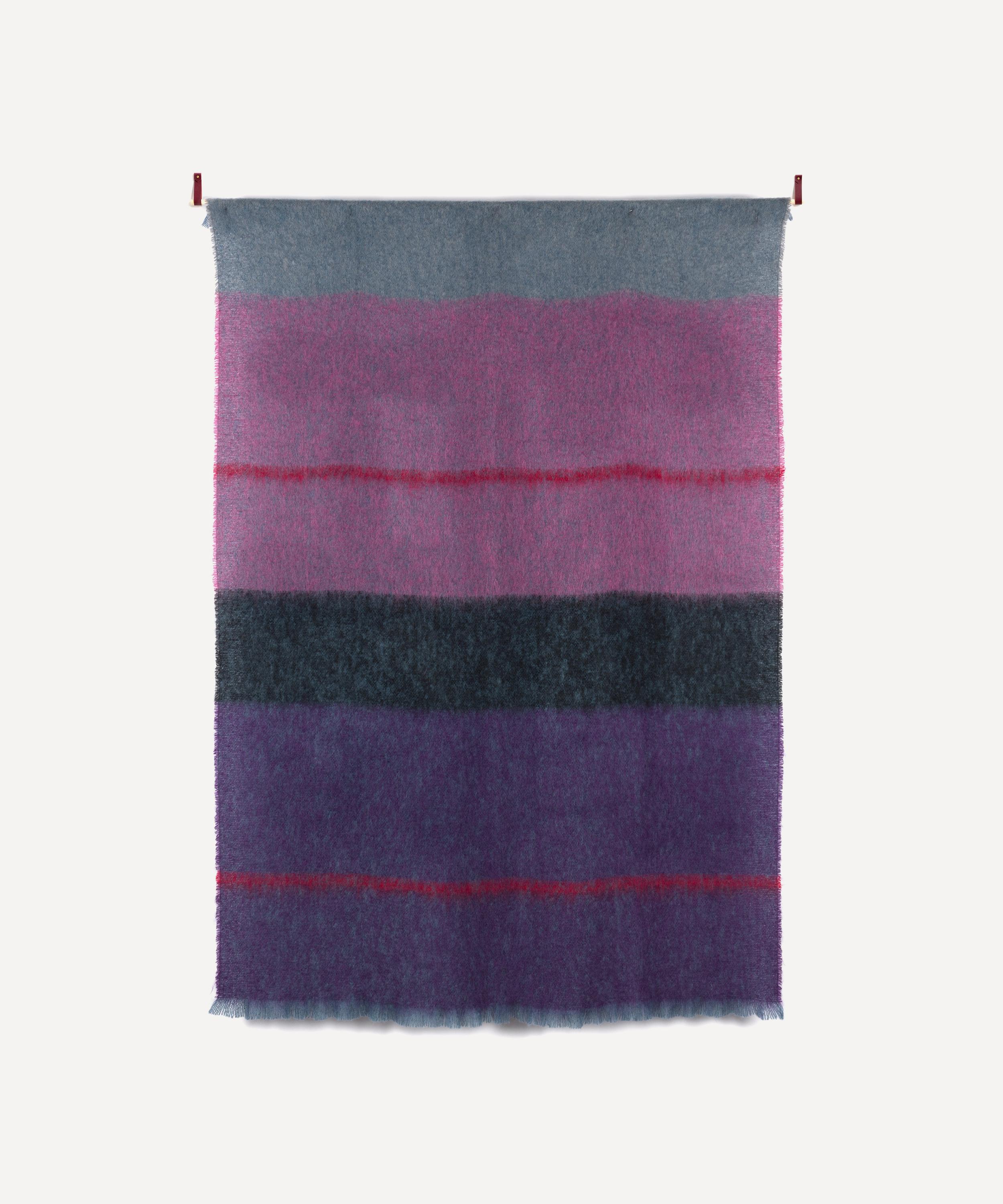 Cushendale - Boher Large Aubergine Throw Blanket image number 2