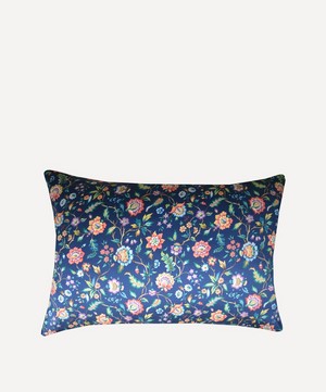 Coco & Wolf - Eva Belle Navy Silk Satin Pillowcases Set of Two image number 1
