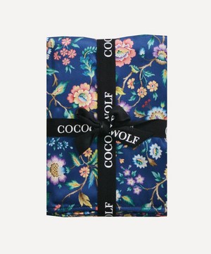 Coco & Wolf - Eva Belle Navy Silk Satin Pillowcases Set of Two image number 2