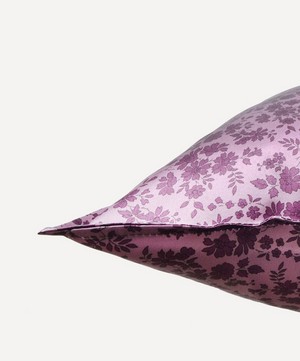Coco & Wolf - Capel Aubergine Silk Satin Pillowcases Set of Two image number 2