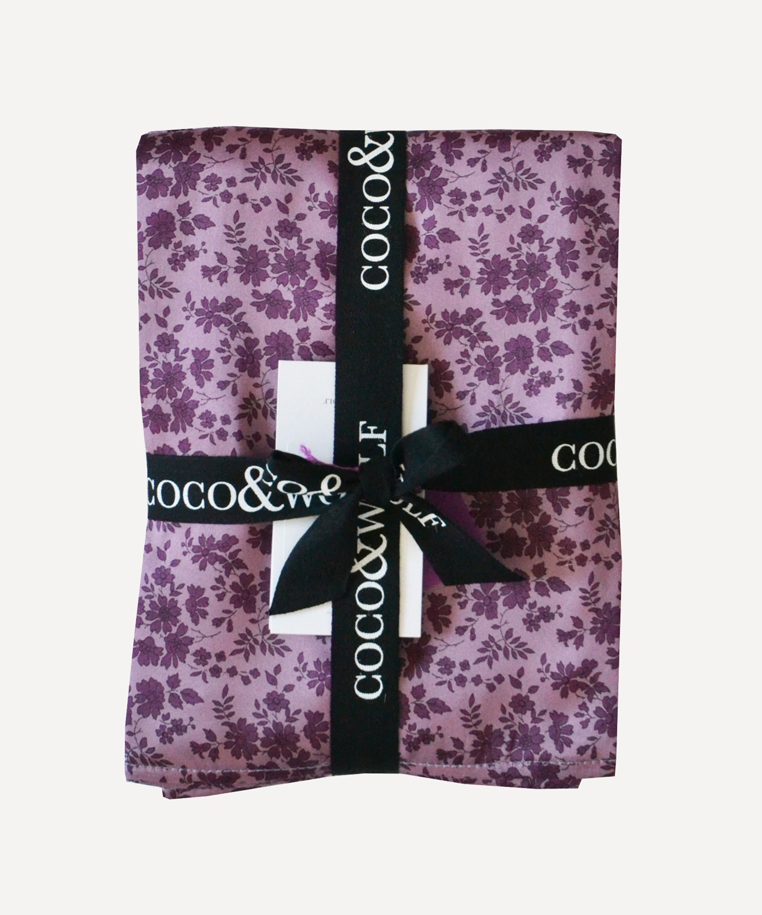Coco & Wolf - Capel Aubergine Silk Satin Pillowcases Set of Two image number 3