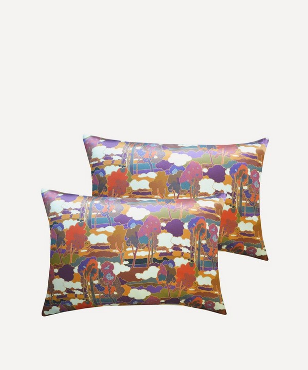 Coco & Wolf - Prospect Road Bronze Silk Pillowcases Set of Two image number null