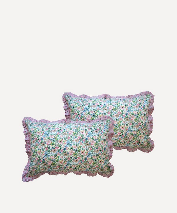 Coco & Wolf - Dreams of Summer and Wiltshire Bud Frill Edge Pillowcases Set of Two image number null