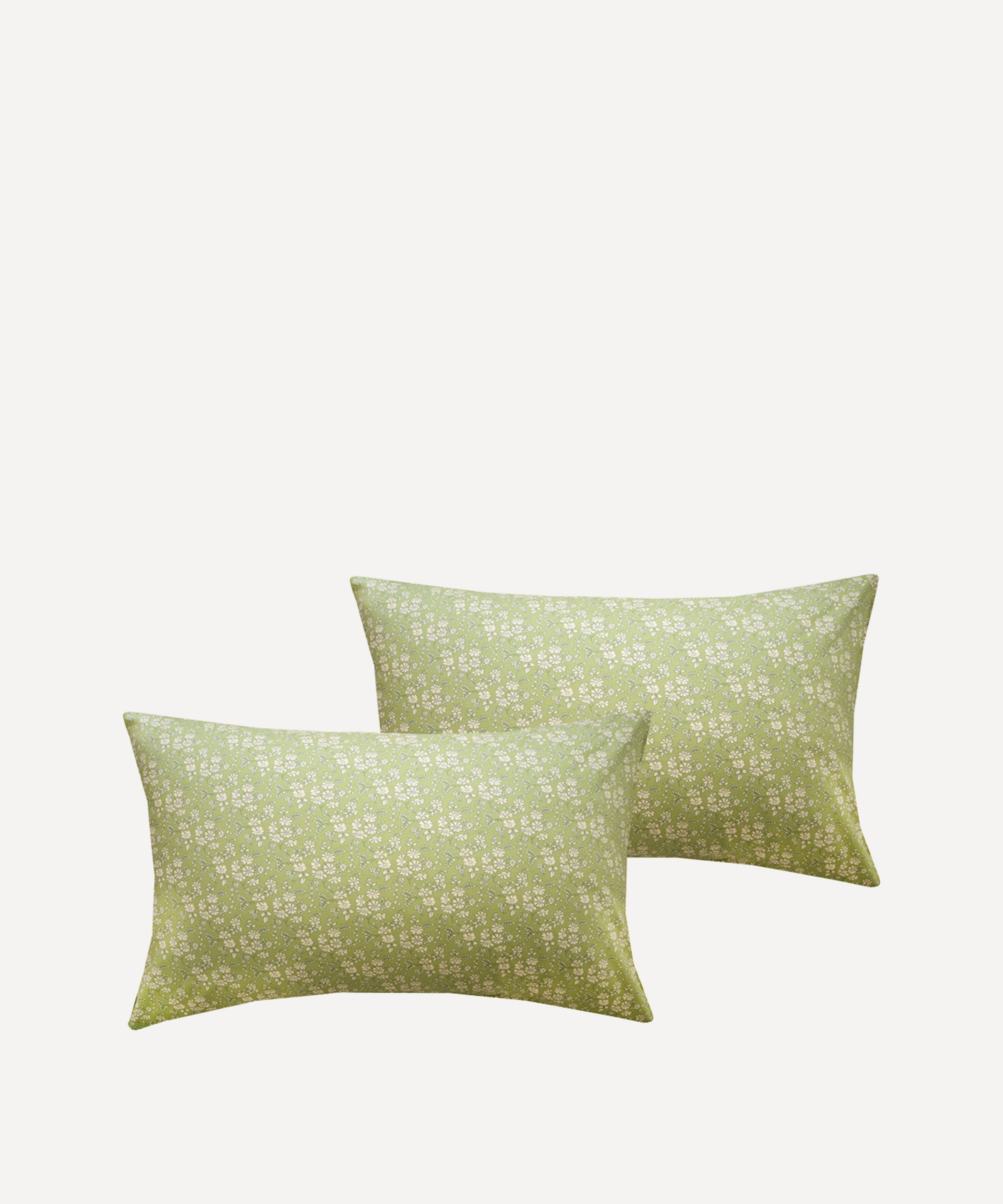 Coco & Wolf - Capel Pistachio Cotton Pillowcases Set of Two image number 0