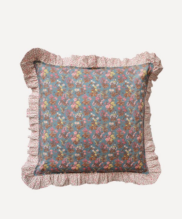 Coco & Wolf - Floral Fable and Myrtle Ruffle Square Cushion image number null
