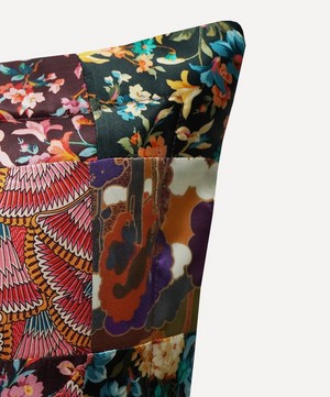Coco & Wolf - AW23 Patchwork Silk Square Cushion image number 1