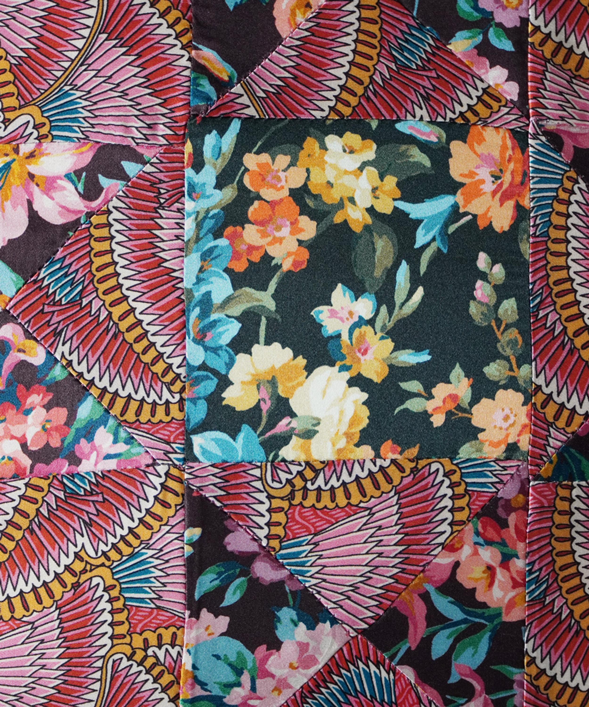 Coco & Wolf - AW23 Patchwork Silk Square Cushion image number 2