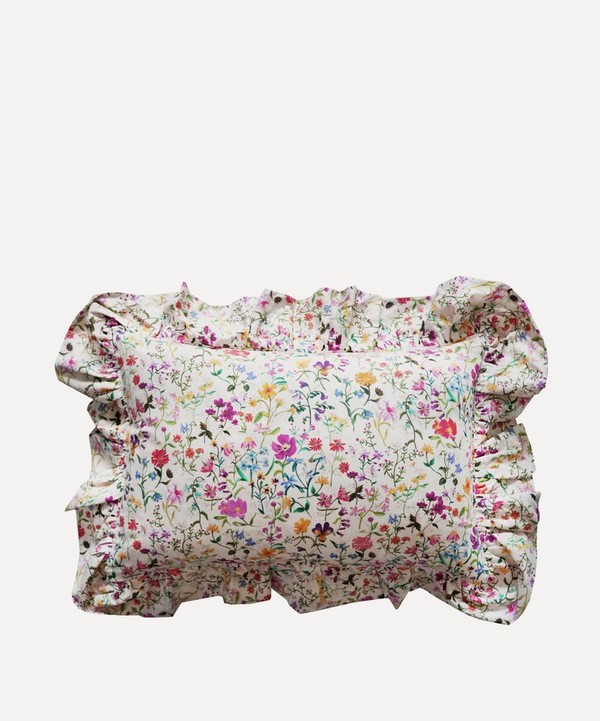 Coco & Wolf - Linen Garden Ruffle Oblong Cushion image number null