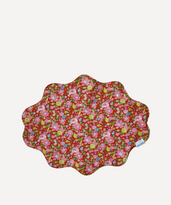 Coco & Wolf - Betsy Star and Capel Green Pink Wavy Edge Placemat