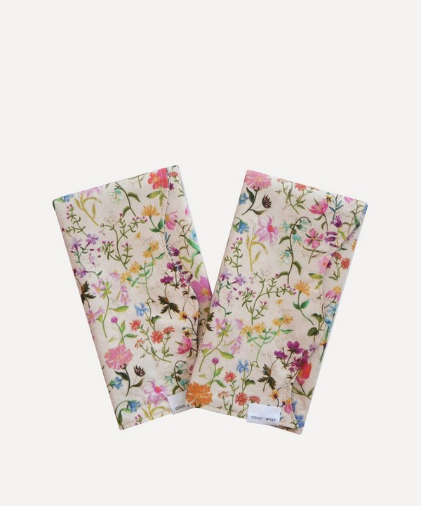 Coco & Wolf - Linen Garden and Katie Millie Wavy Edge Napkins Set of Two image number null