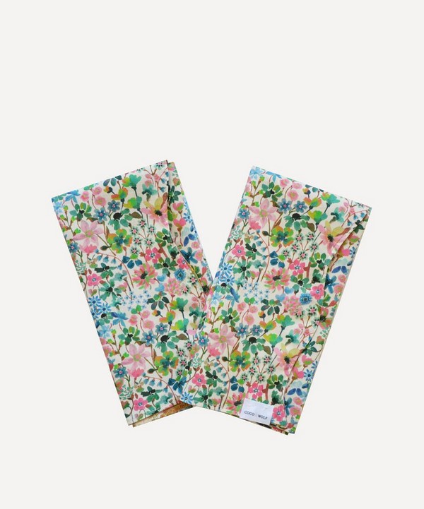 Coco & Wolf - Dreams of Summer and Margaret Annie Wavy Edge Napkins Set of Two image number null