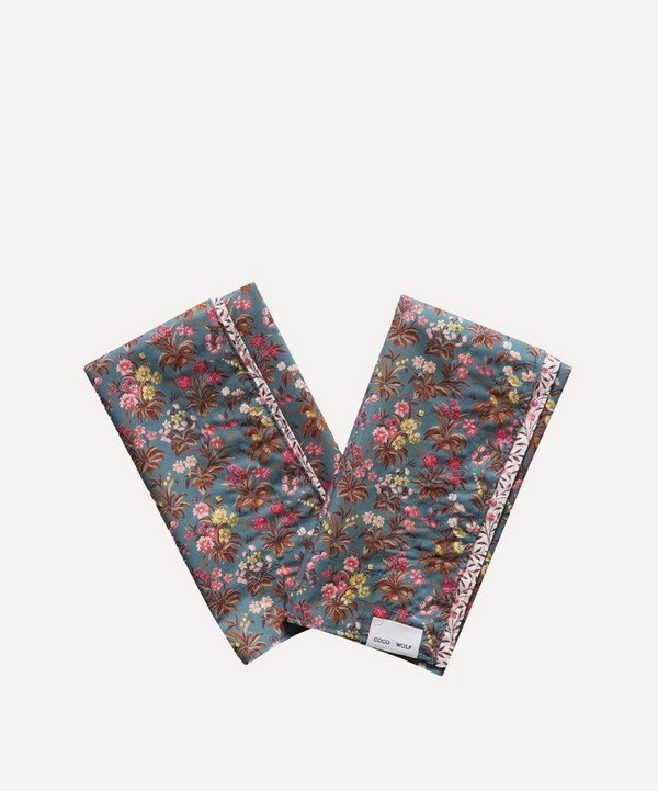 Coco & Wolf - Floral Fable and Myrtle Stitch Edge Napkins Set of Two