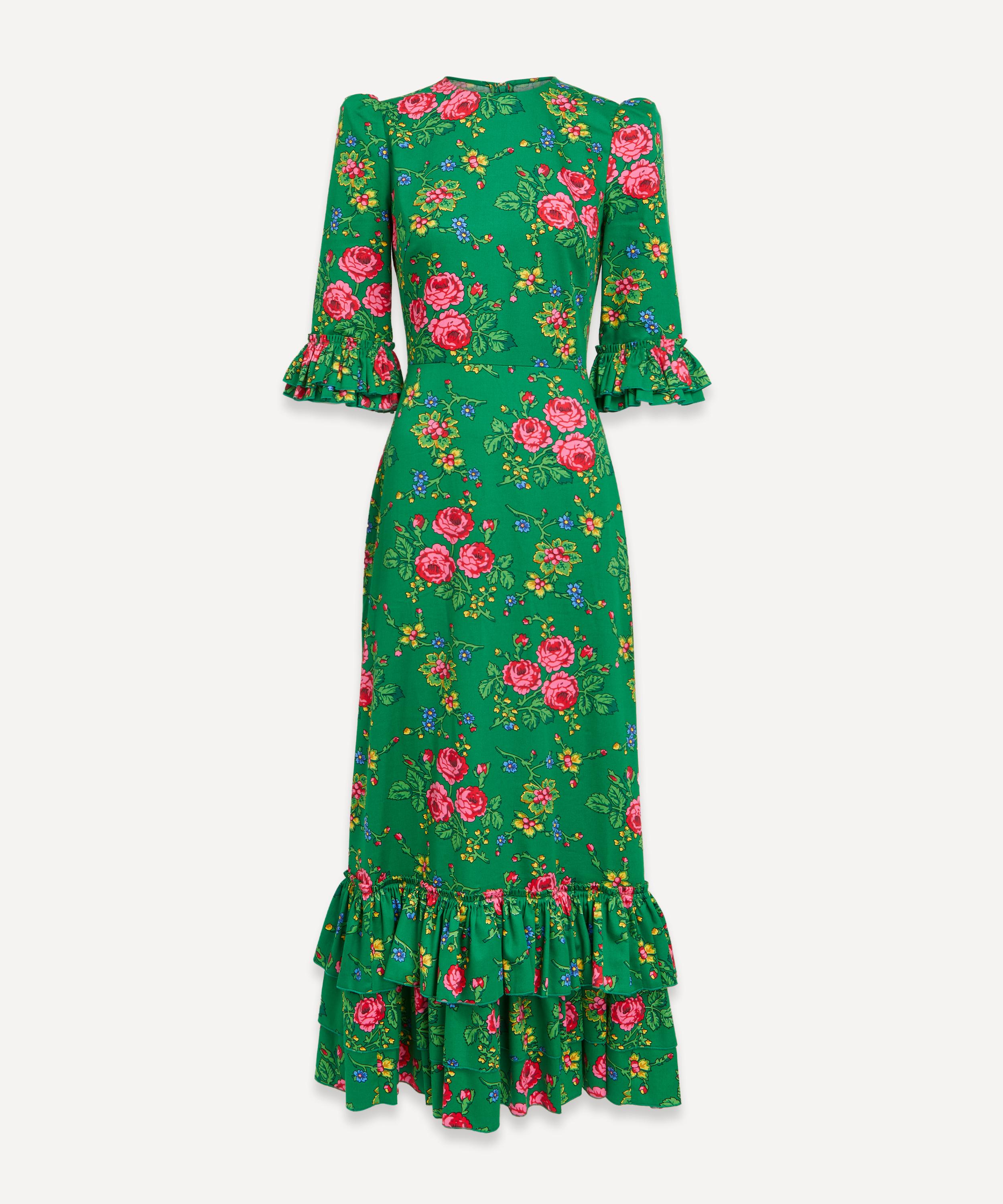 The Vampire's Wife - Wild Roses Cotton Dress image number 0