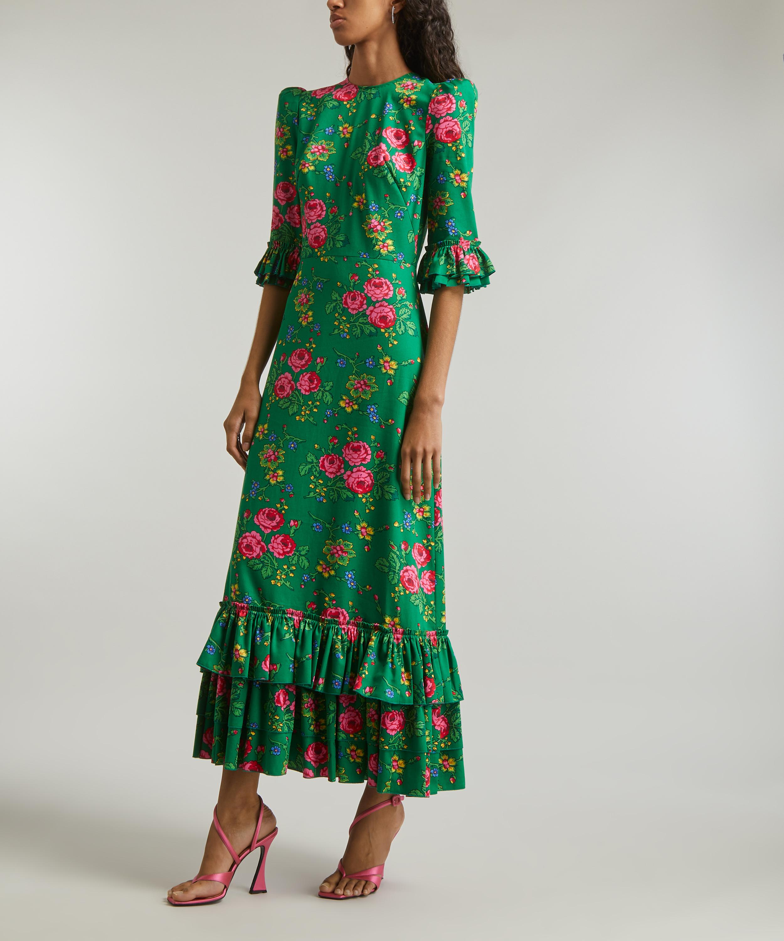 The Vampire's Wife - Wild Roses Cotton Dress image number 2
