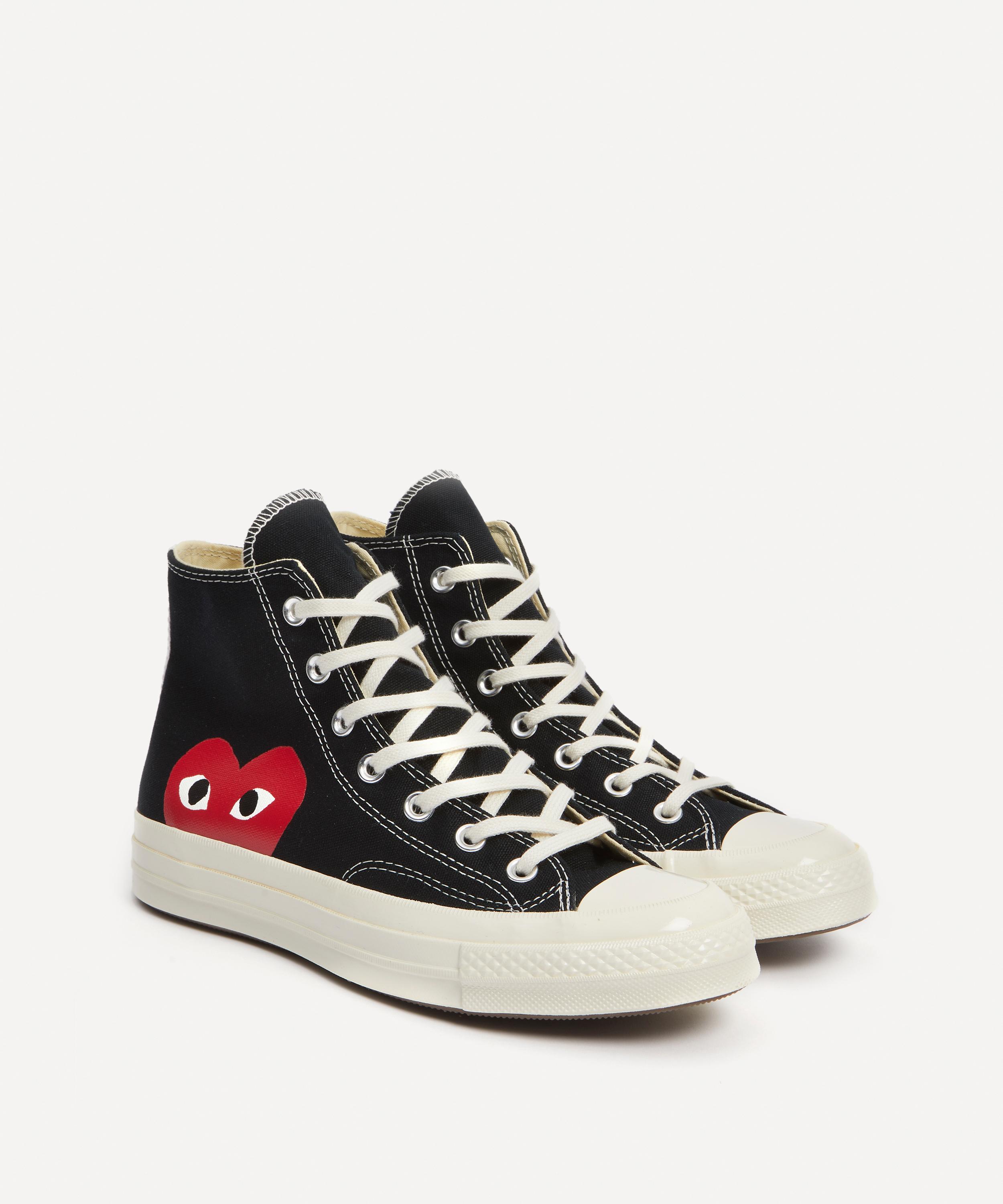 Comme des Gar ons Play x Converse 70s Hi Top Canvas Trainers Liberty