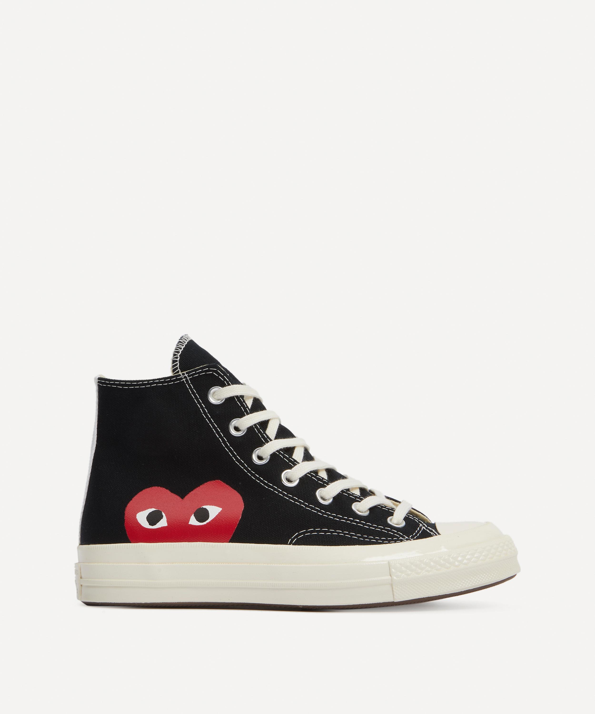 Comme des Garçons Play - x Converse 70s Hi-Top Canvas Trainers image number 2