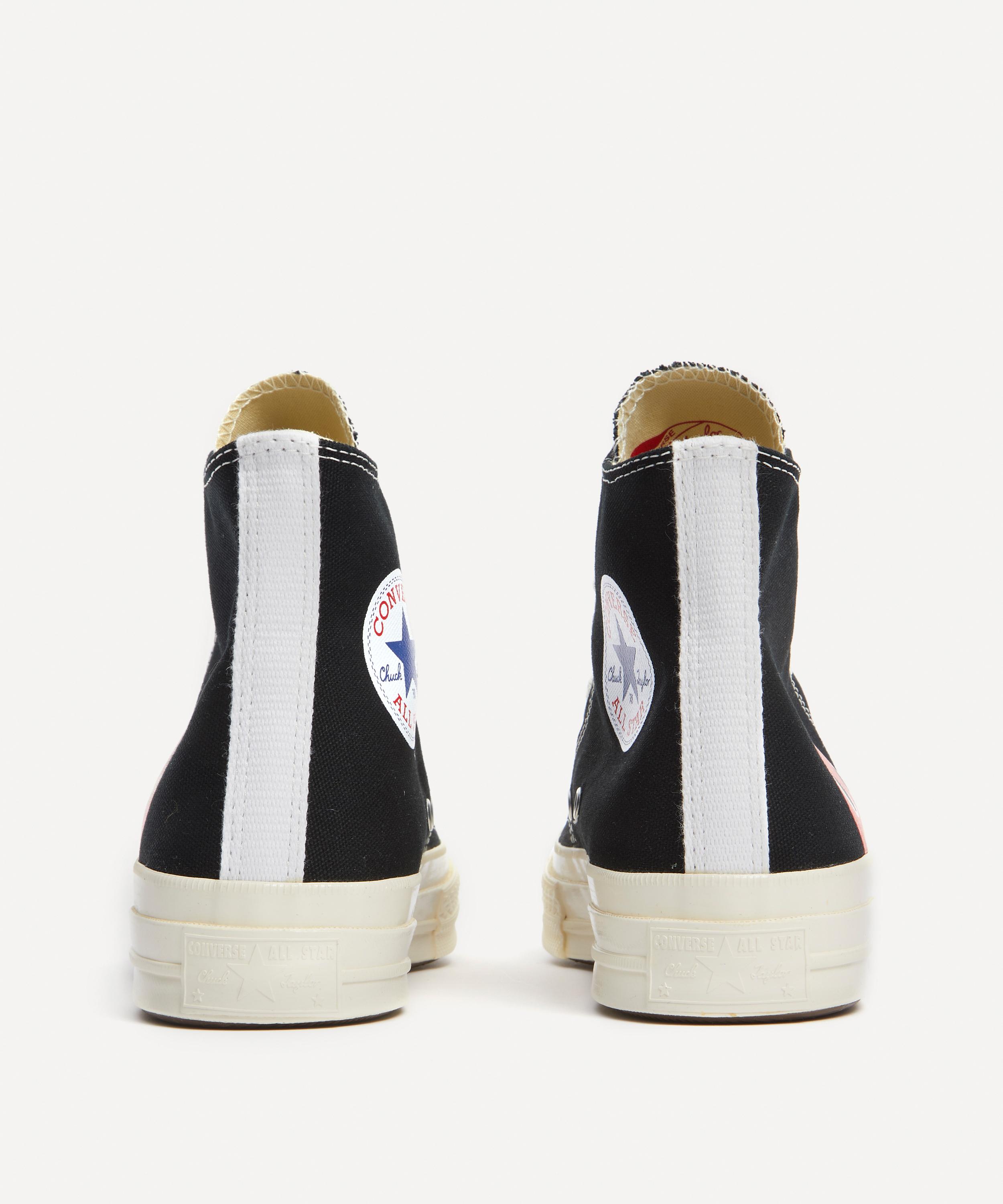 Comme des Garçons Play - x Converse 70s Hi-Top Canvas Trainers image number 3