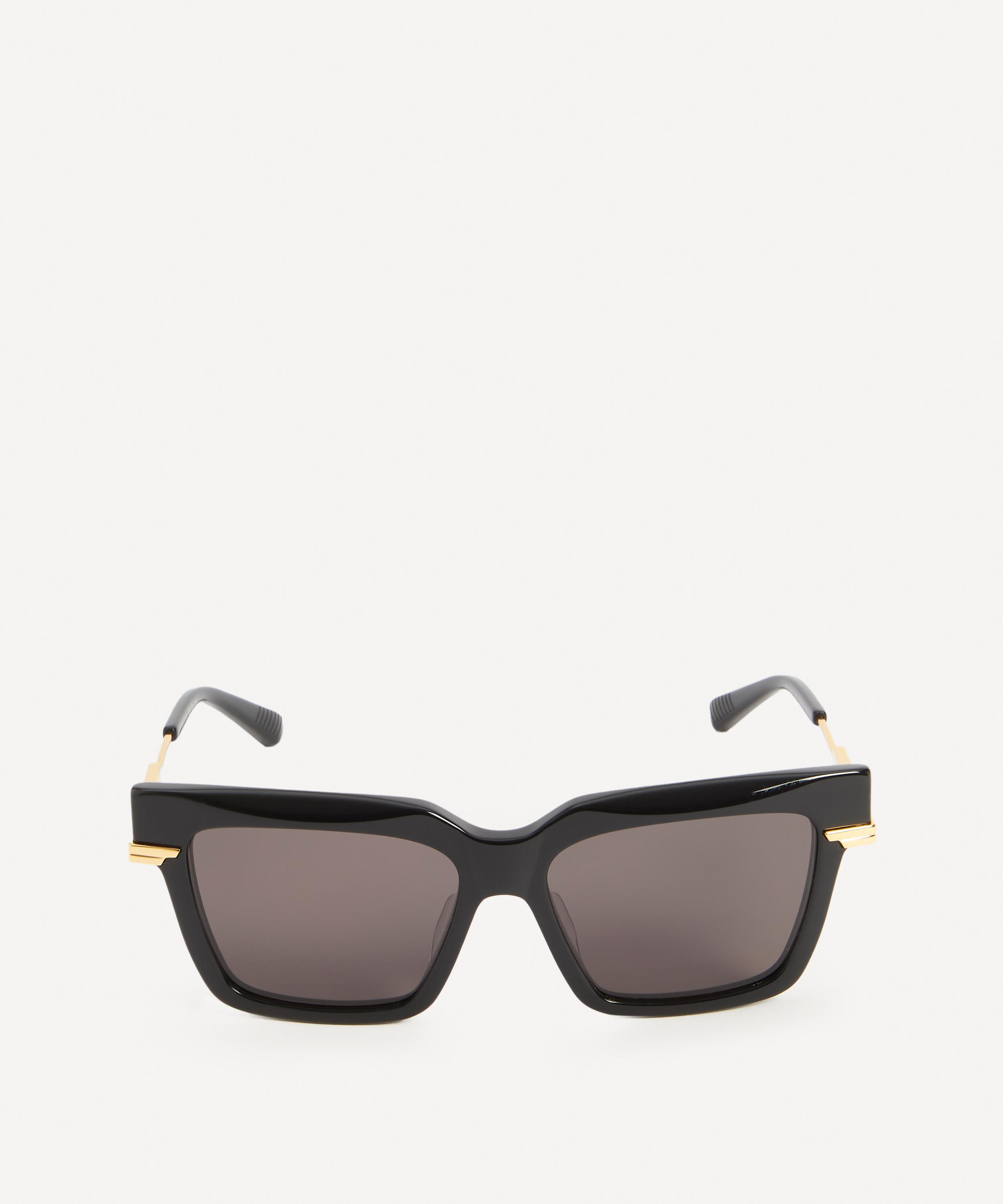 Cat eye acetate store and metal sunglasses