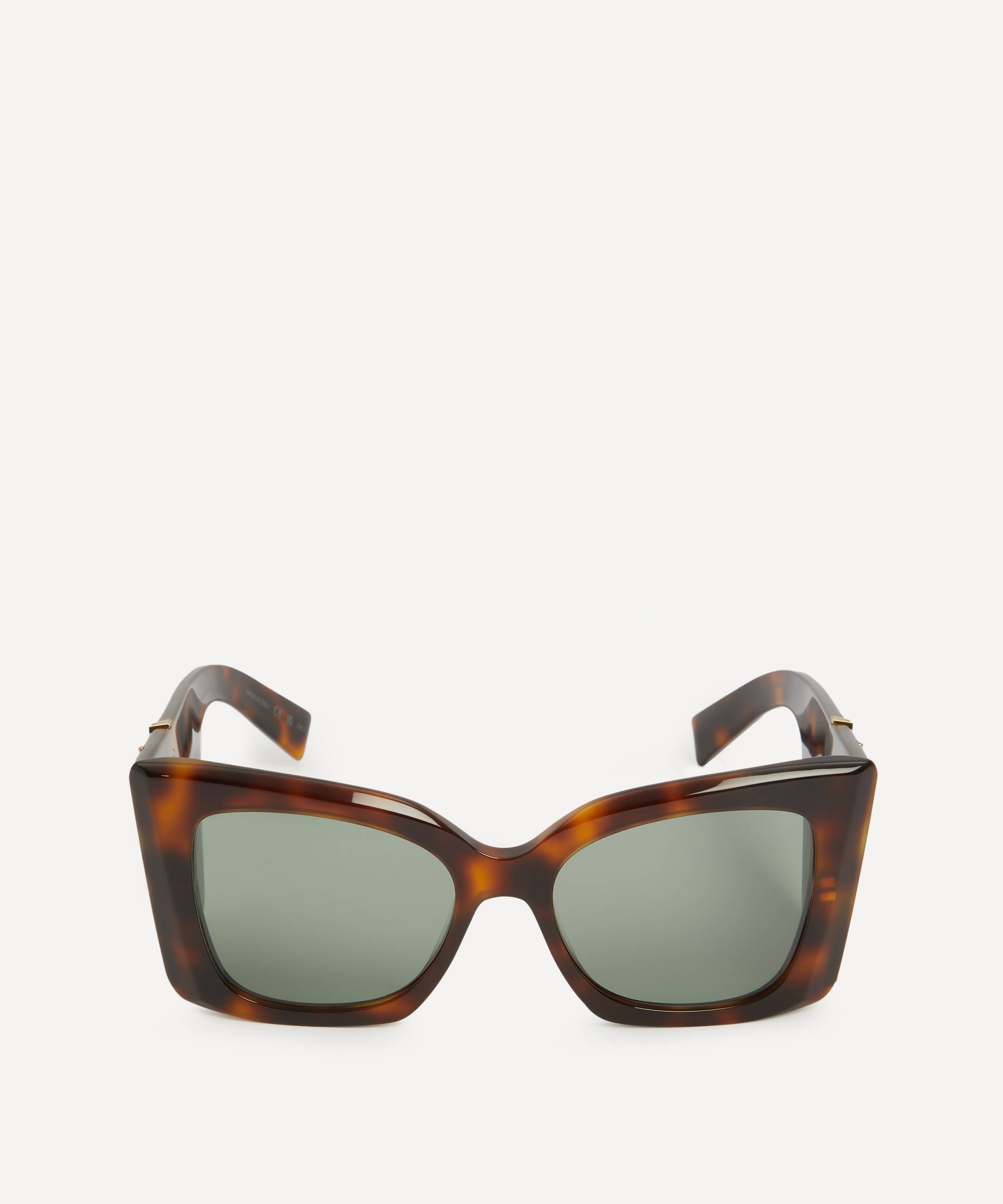 Oversized cat-eye tortoiseshell acetate sunglasses