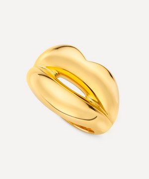 Solange Azagury-Partridge - 18ct Gold Plated Vermeil Silver Hotlips Ring image number 3