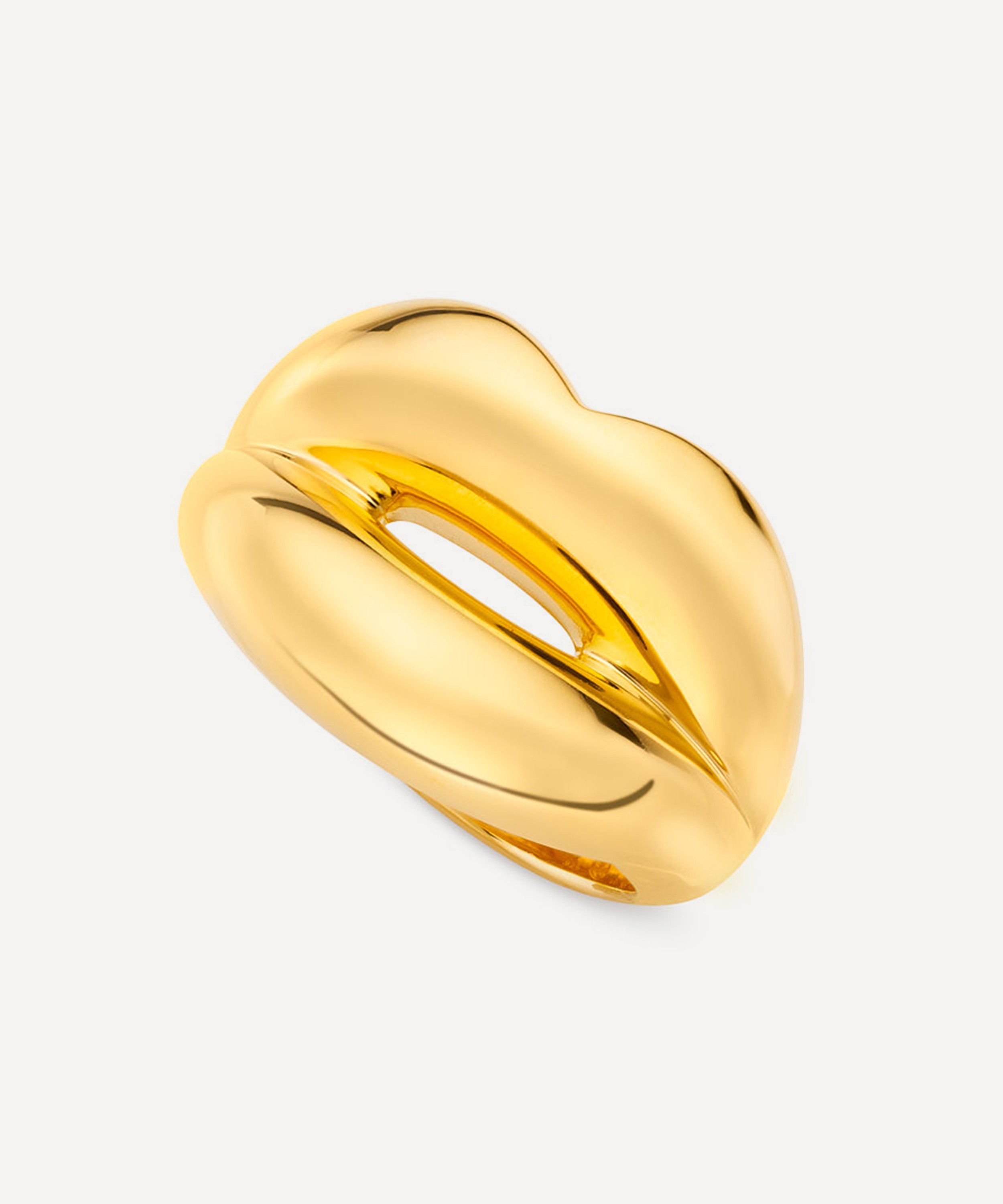 Solange Azagury-Partridge - 18ct Gold Plated Vermeil Silver Hotlips Ring image number 3