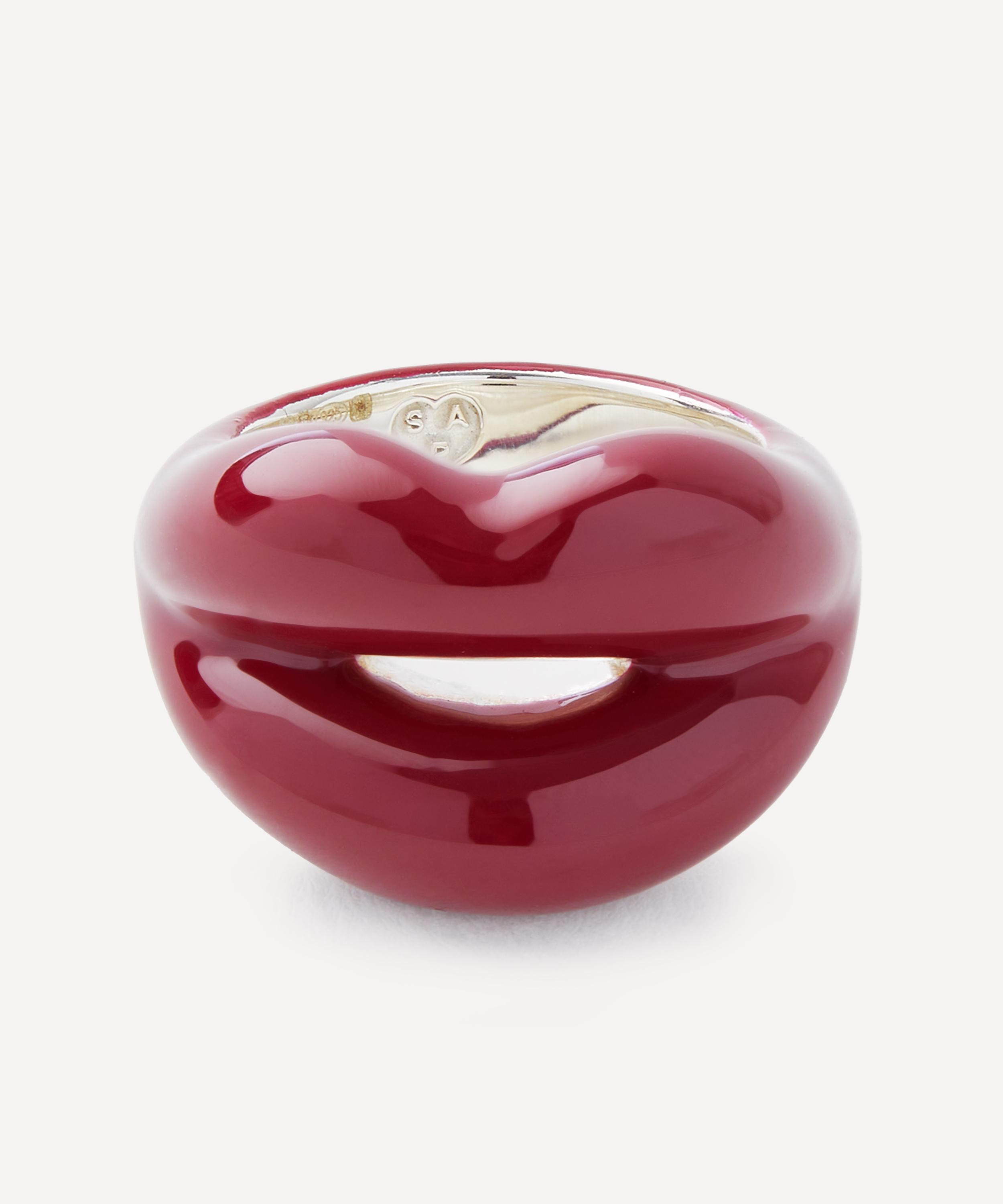 Solange Azagury-Partridge - Deep Red Hotlips Ring