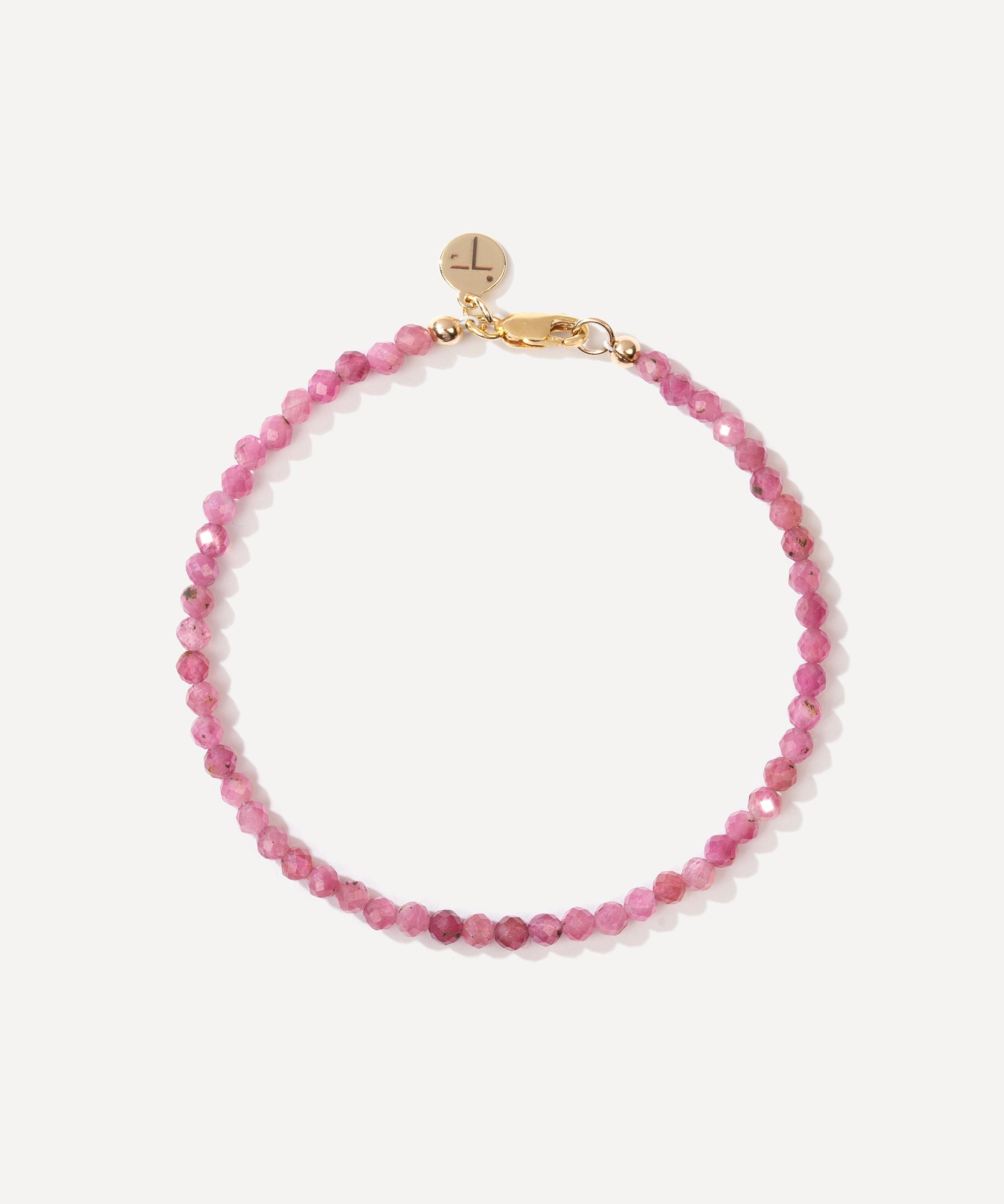 TBalance Crystals - Formentera Gratitude Pink Tourmaline Crystal Healing Bracelet image number 0