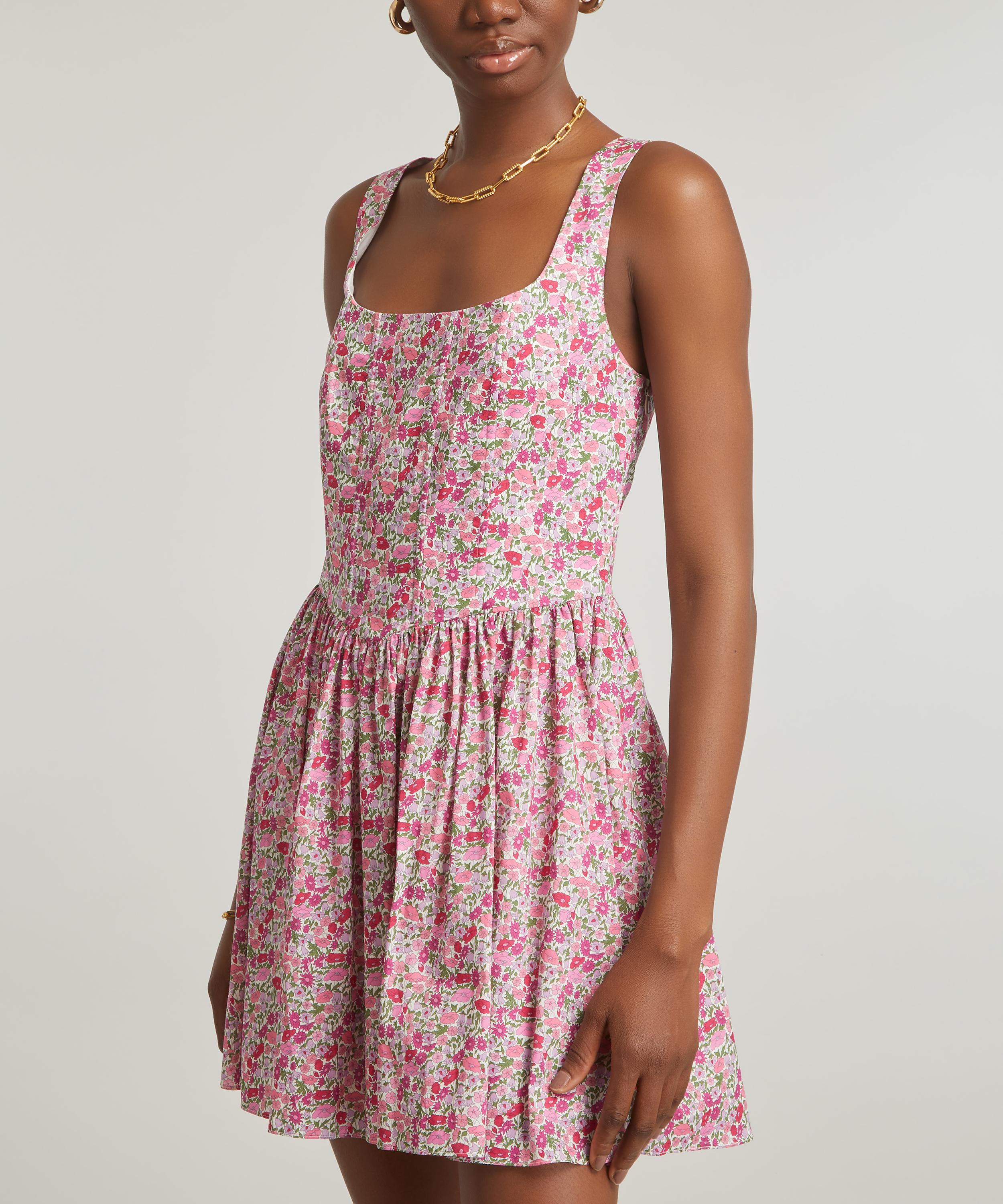 LoveShackFancy - Liberty Print Zane Mini-Dress image number 2