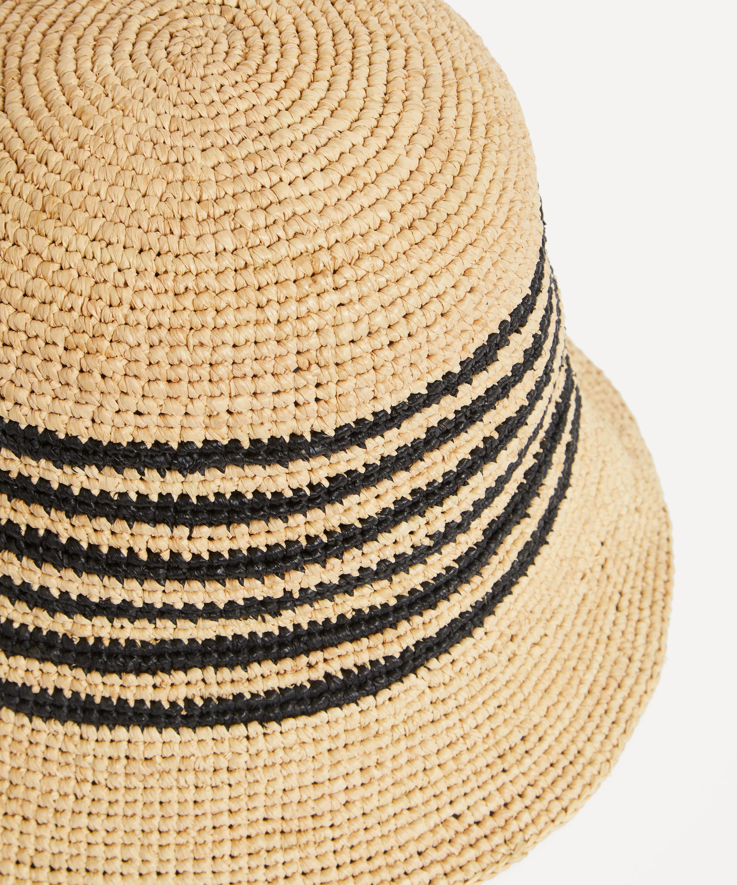 Maison N.H. Paris - Stella Striped Raffia Hat image number 2