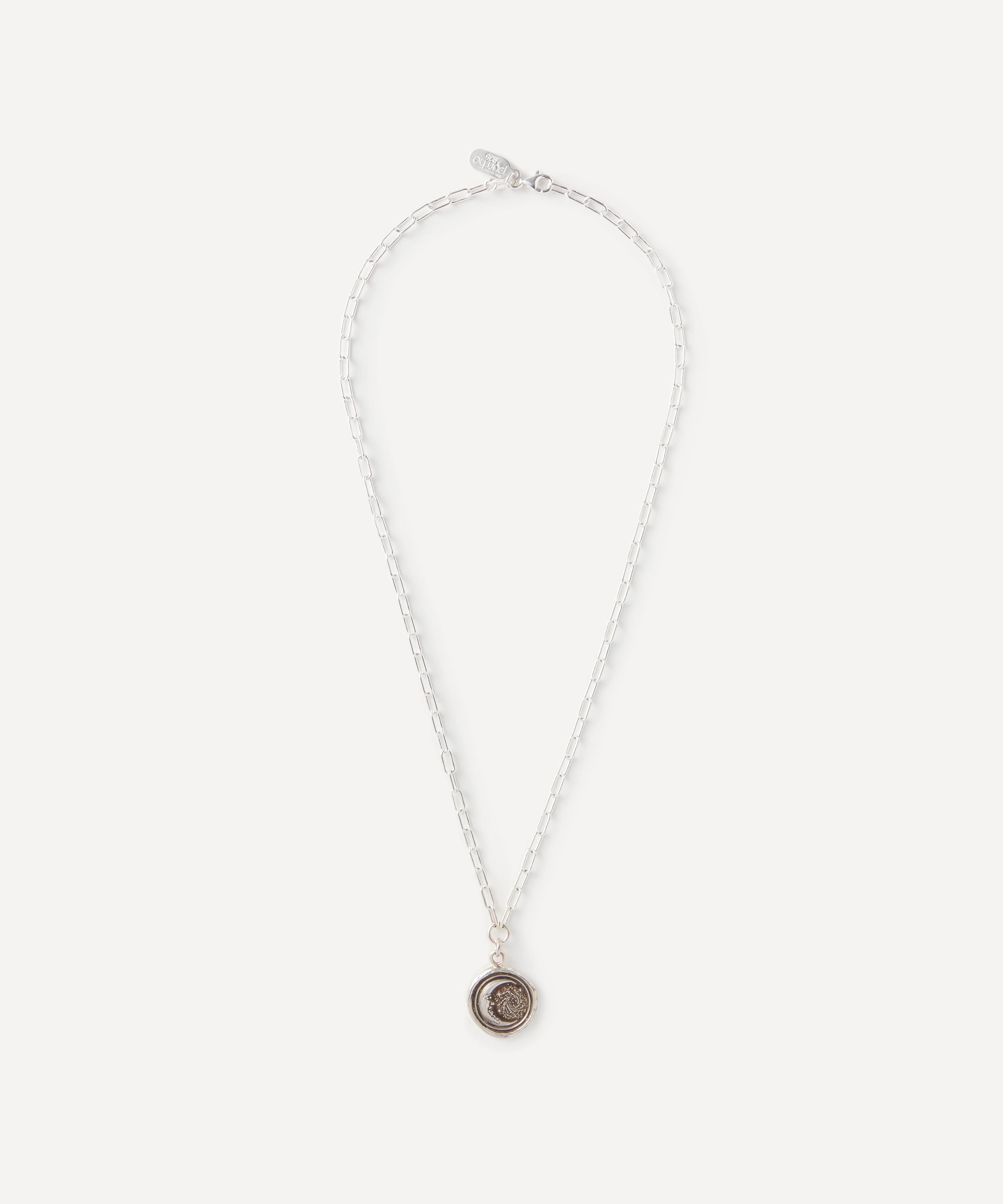 Pyrrha - Sterling Silver Trust The Universe Pendant Necklace