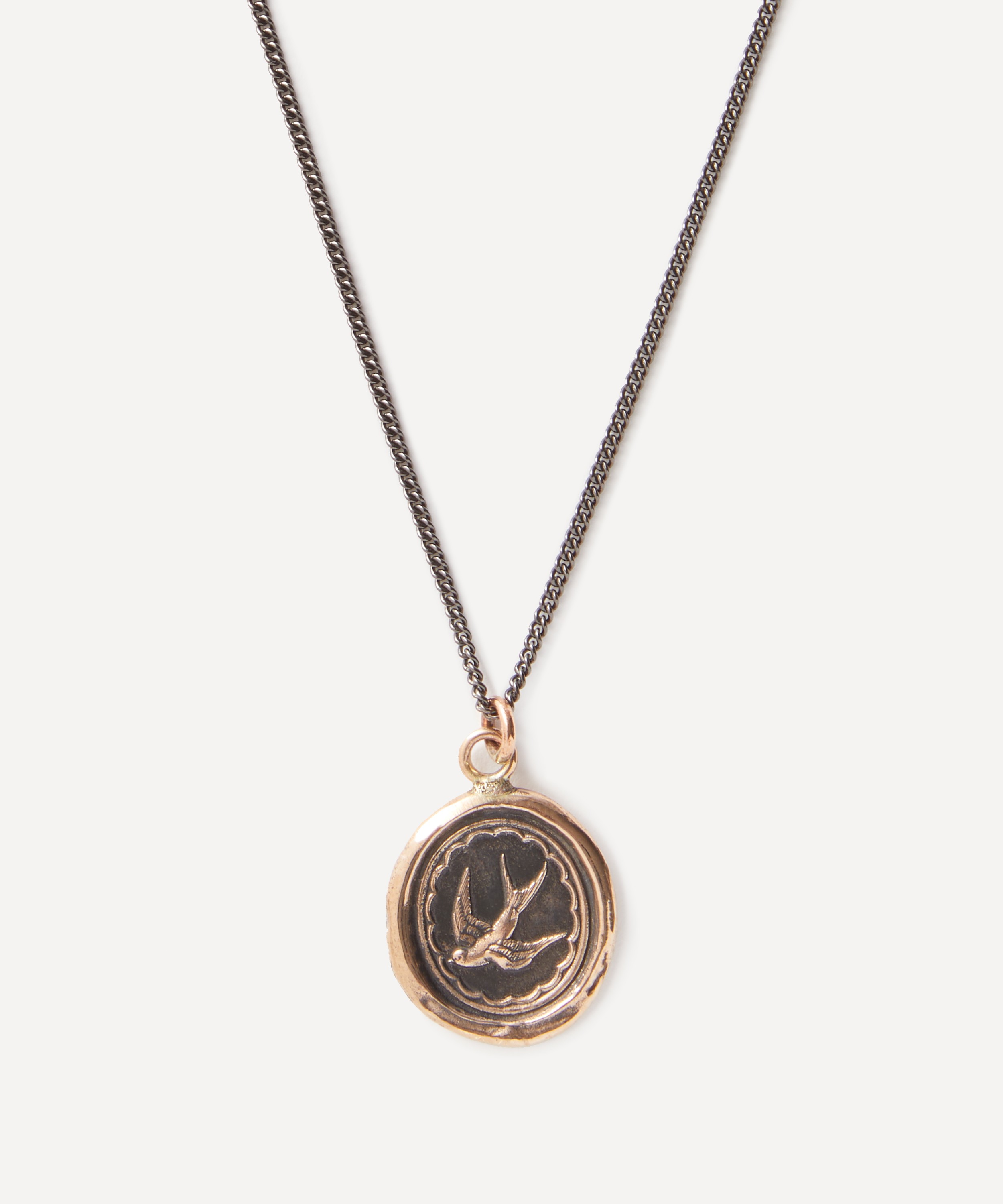 Pyrrha - Bronze Free Spirited Pendant Necklace image number 1