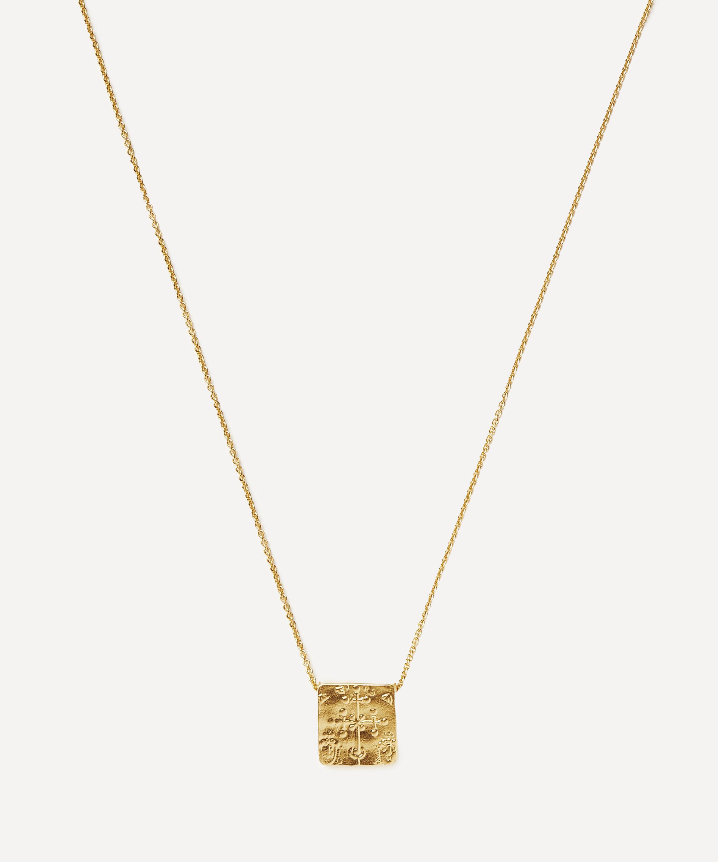 Missoma - 18ct Gold-Plated Vermeil Silver Lucy Williams Byzantine Coin Pendant Necklace image number 0