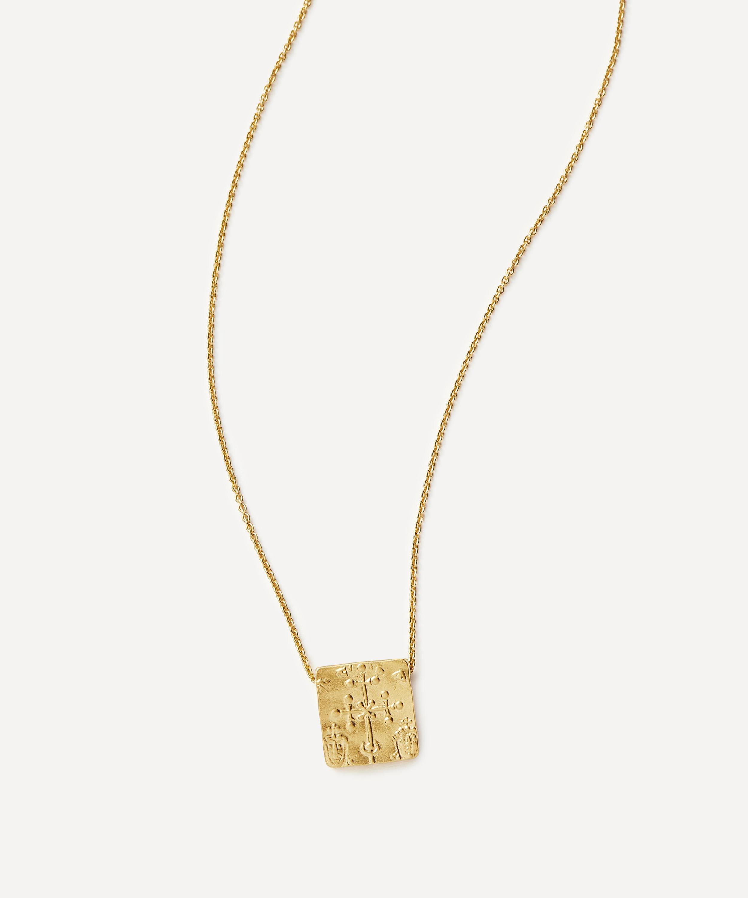 Missoma - 18ct Gold-Plated Vermeil Silver Lucy Williams Byzantine Coin Pendant Necklace image number 3
