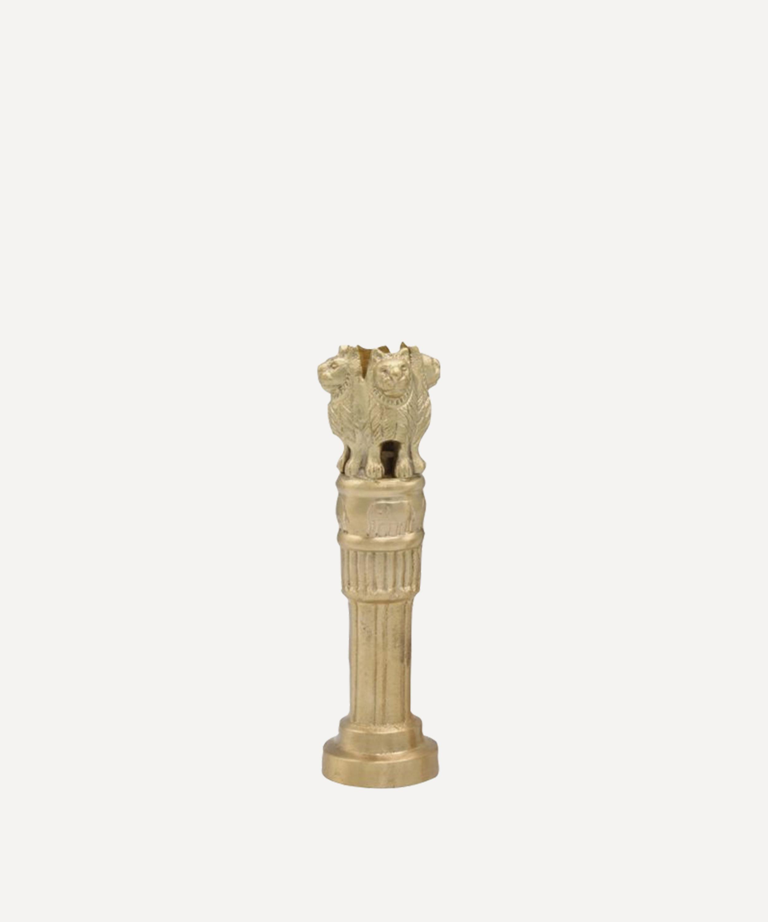 Doing Goods - Medium Senna Lion Candle Holder image number 0