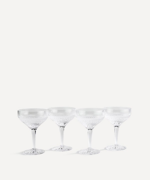 Soho Home - Huxley Cut Crystal Coupe Set of Four image number null
